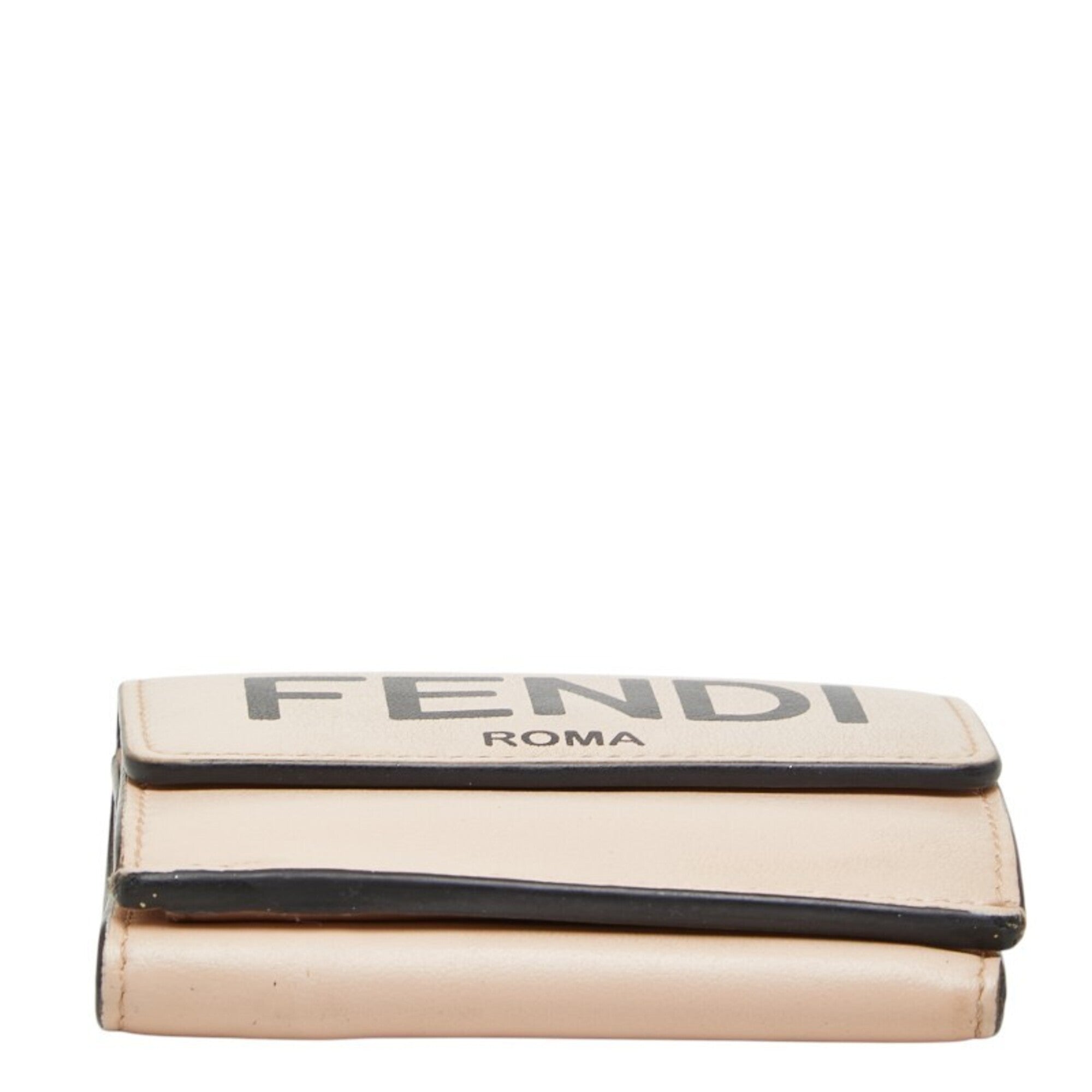 Fendi Pink Leather Wallet (Tri-Fold) (Pre-Owned)