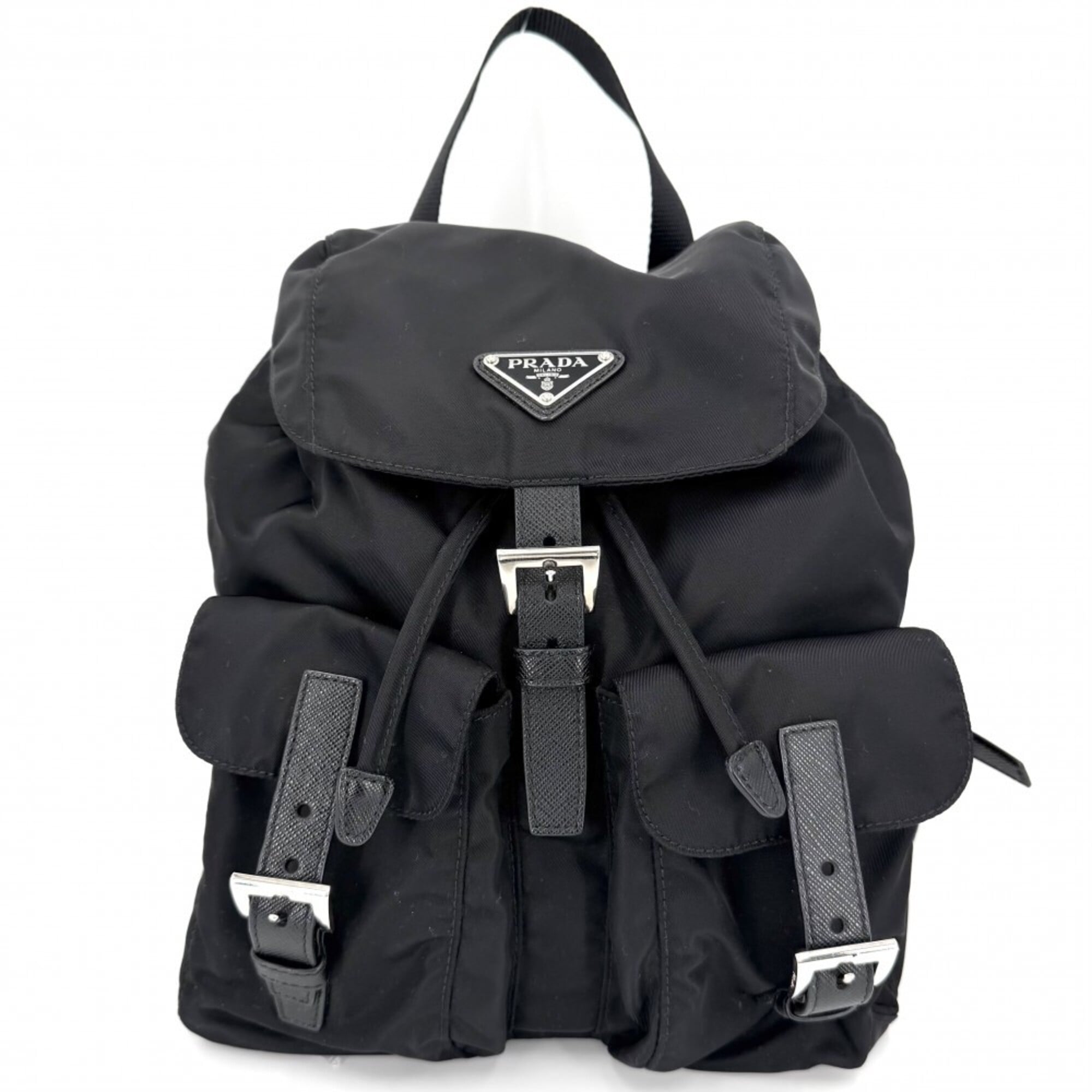 Prada Black Nylon Backpack (Pre-Owned)