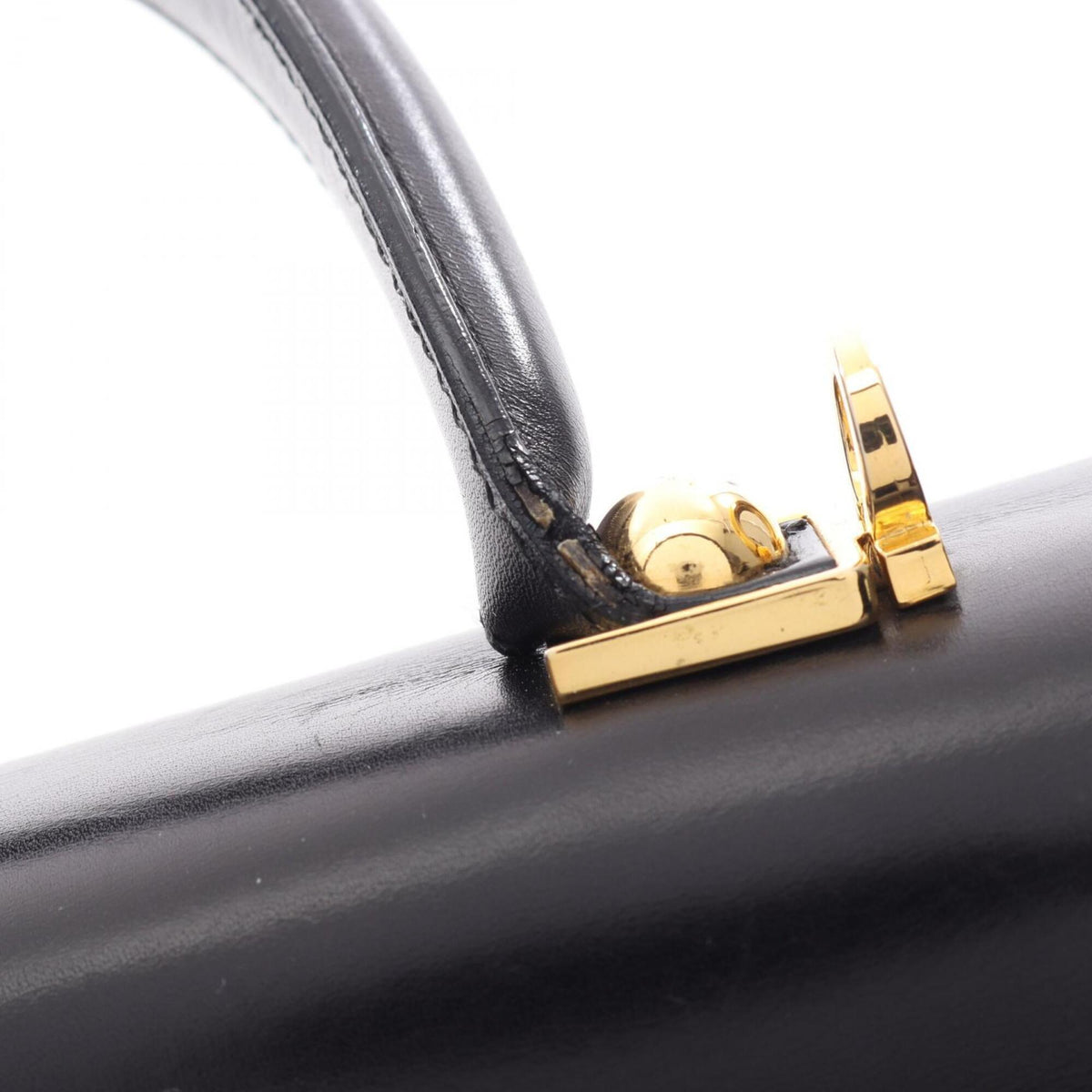 Salvatore Ferragamo Black Leather Handbag (Pre-Owned)