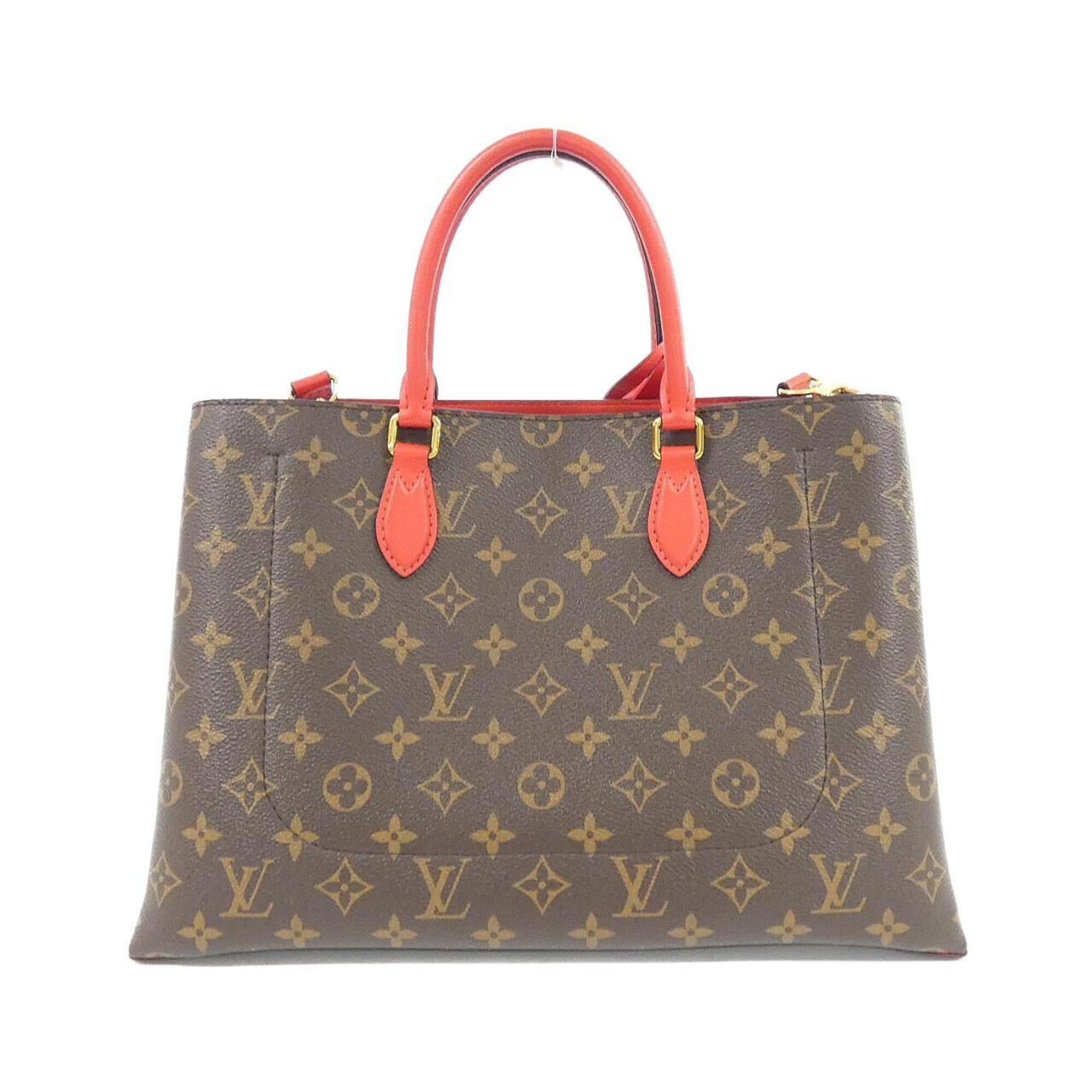 Louis Vuitton Monogram Coquelicots Marron Coated Canvas Handbag (Pre-Owned)