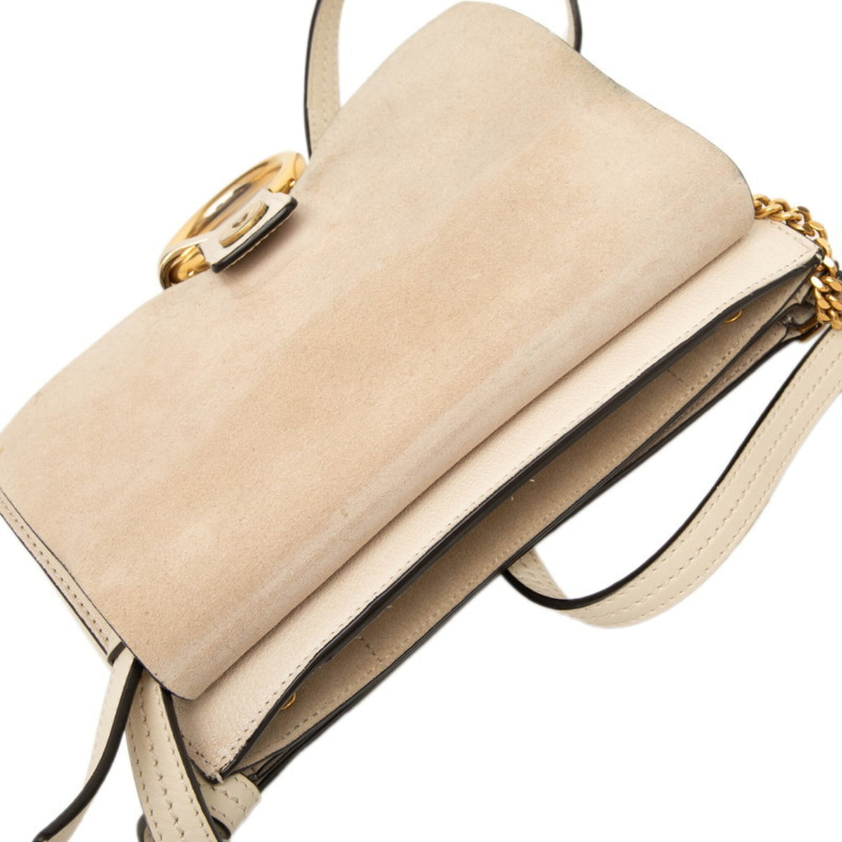Chloé Beige Leather Shoulder Bag (Pre-Owned)