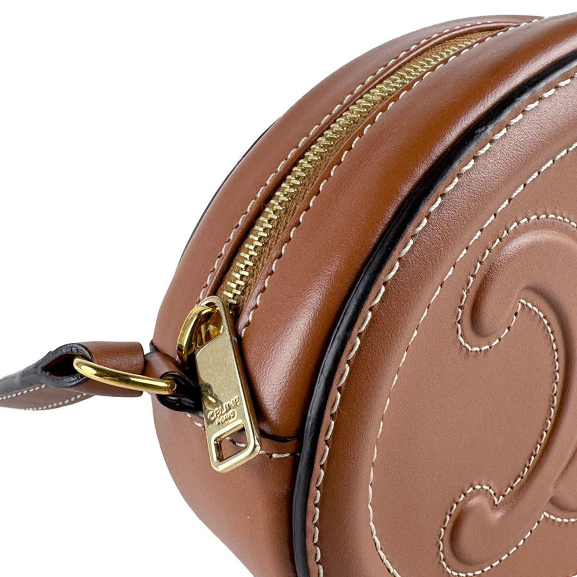 Celine Brown Leather Shoulder Bag (Pre-Owned)