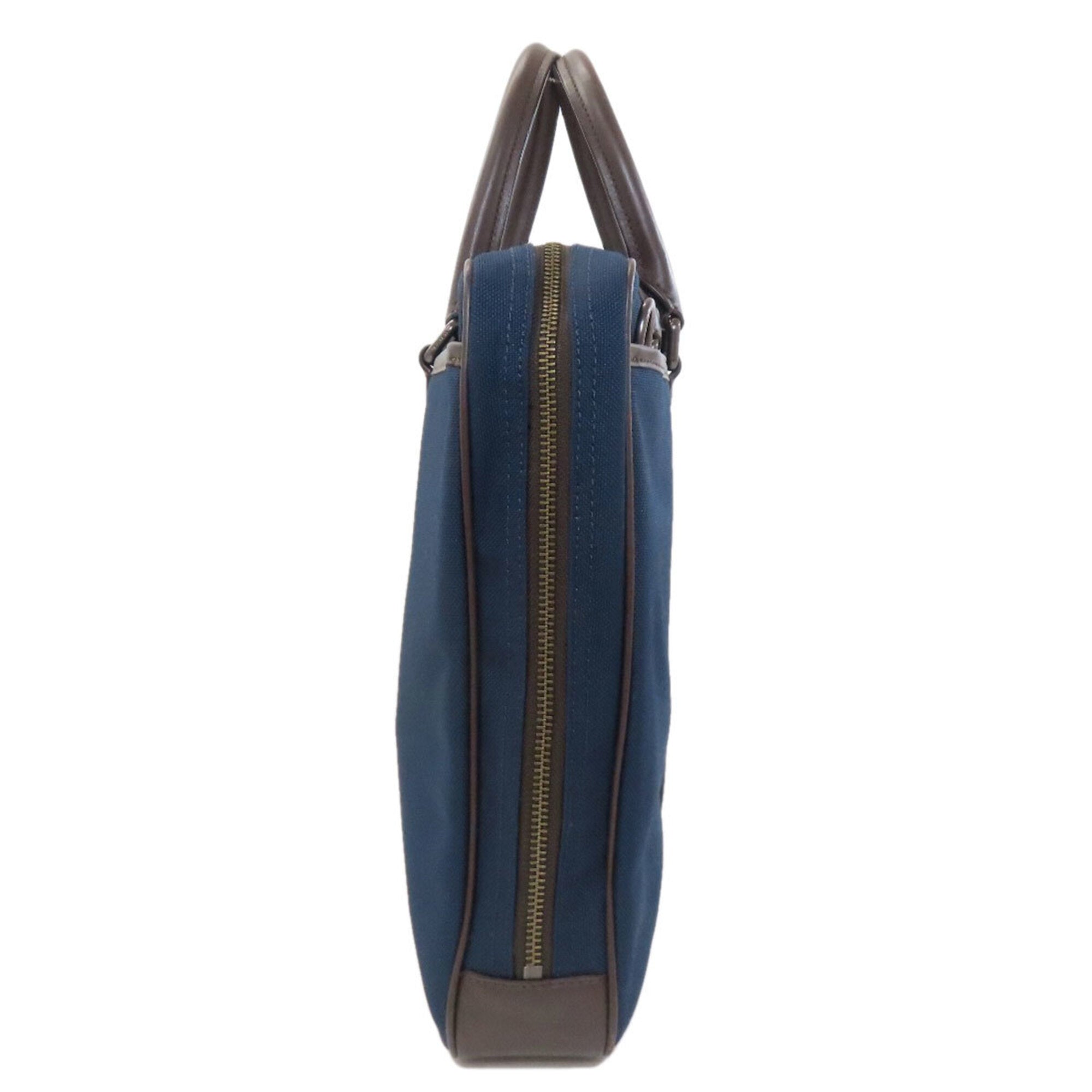 Coach Black Blue Nylon Briefcase (Pre-Owned)