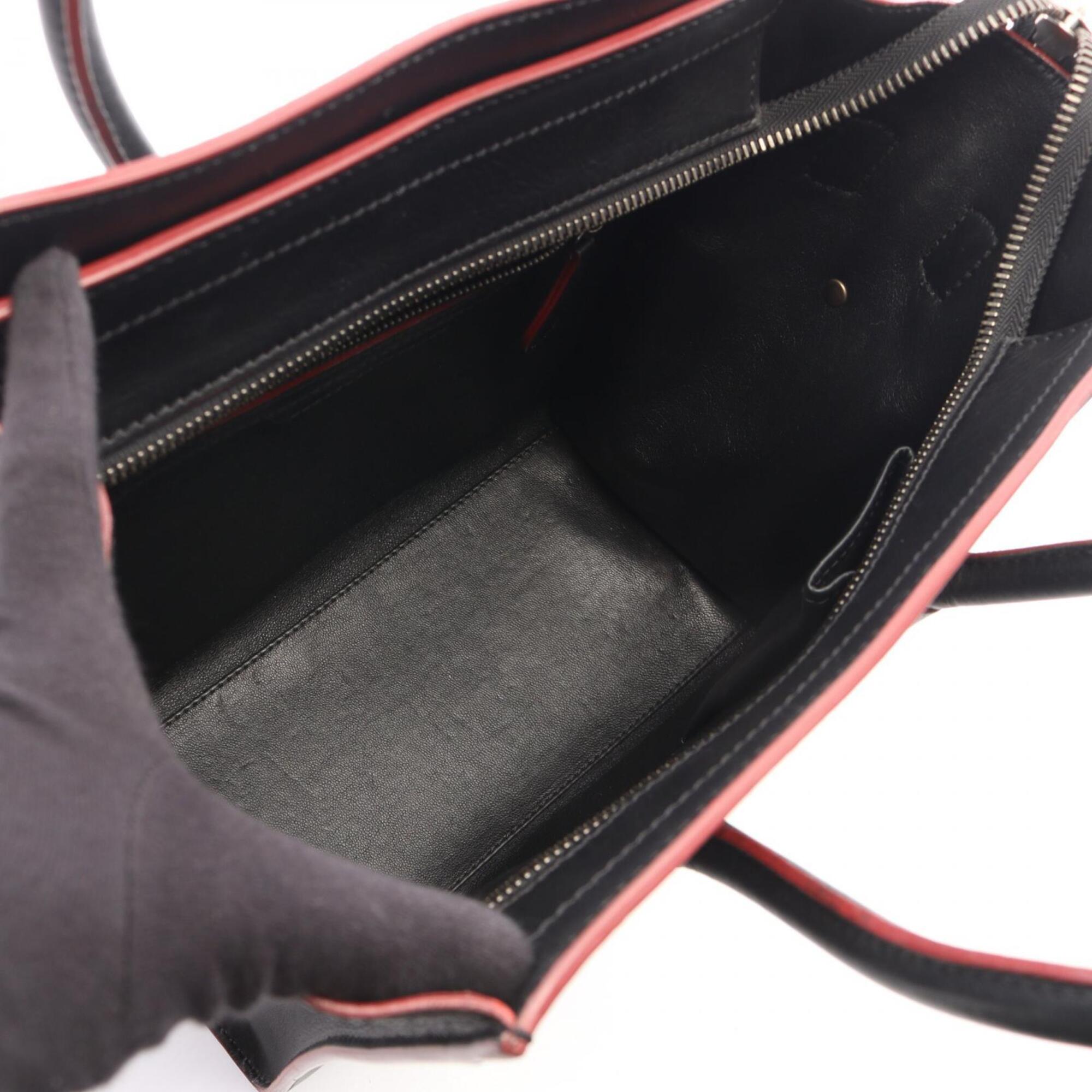 Celine Black Leather Handbag Tote Bag (Pre-Owned)