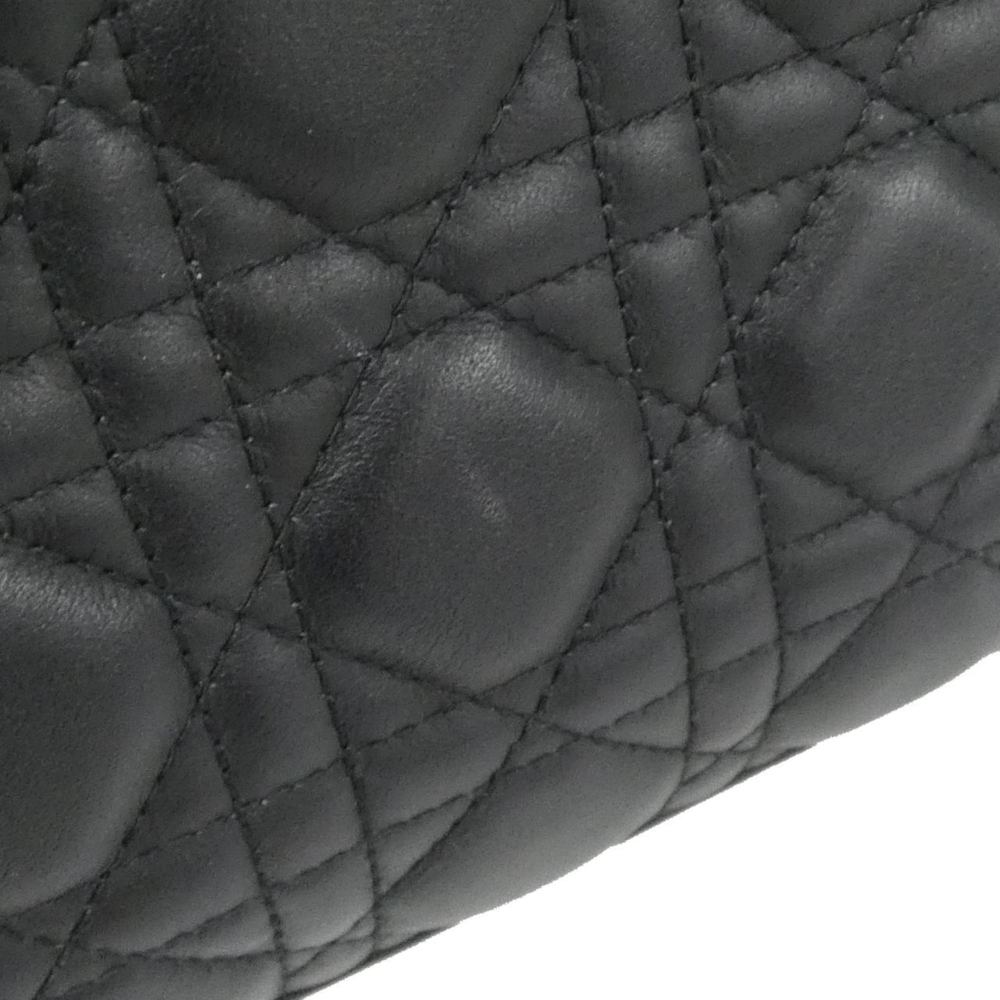 Christian Dior Lady Dior Black Leather Handbag (Pre-Owned)