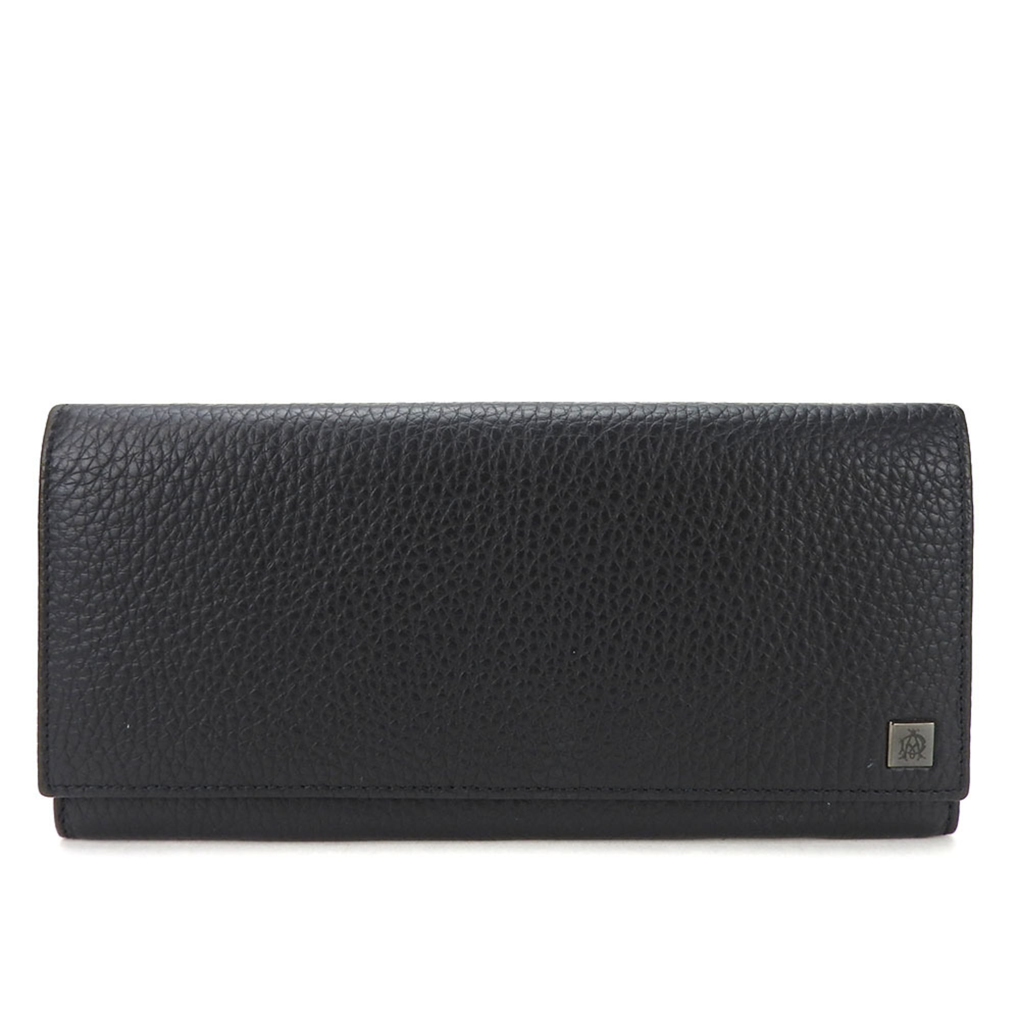 Dunhill Black Leather Long Wallet (Bi-Fold) (Pre-Owned)