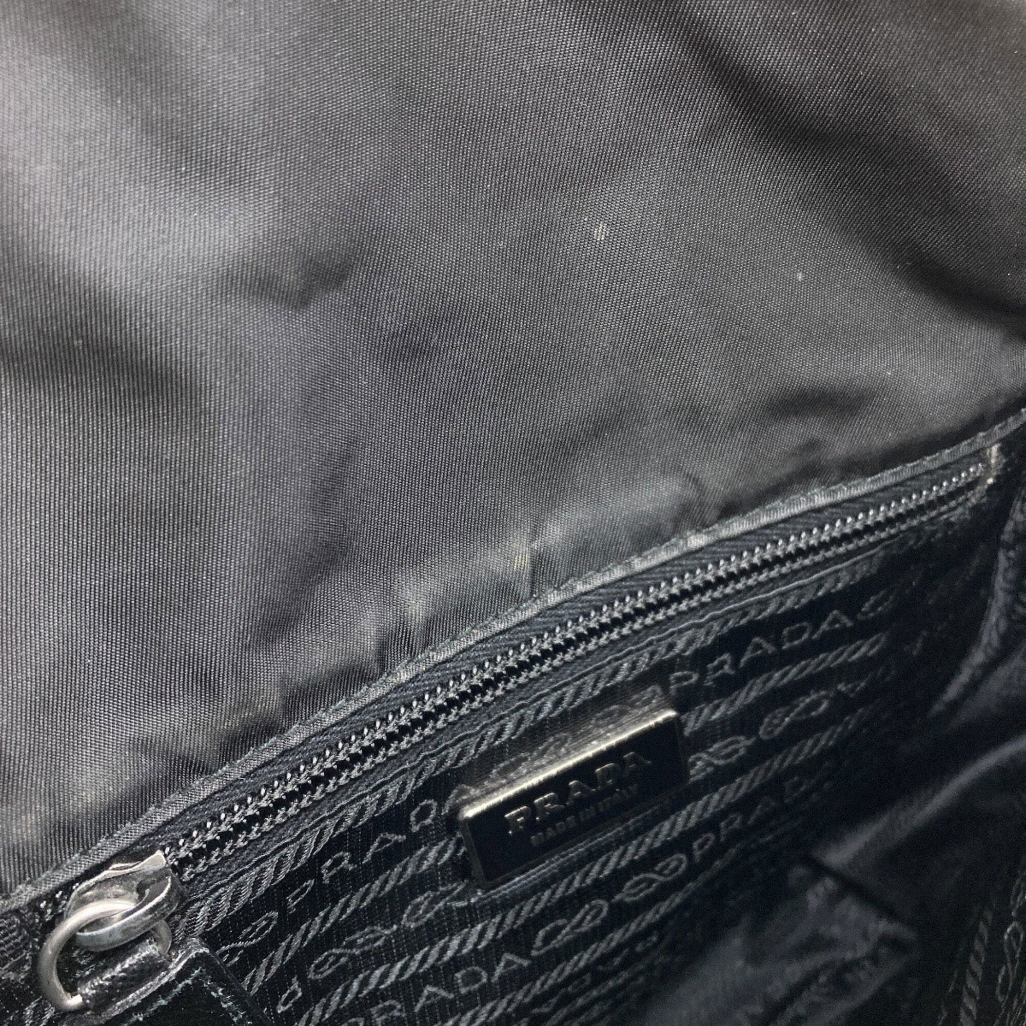 Prada Black Nylon Shoulder Bag (Pre-Owned)