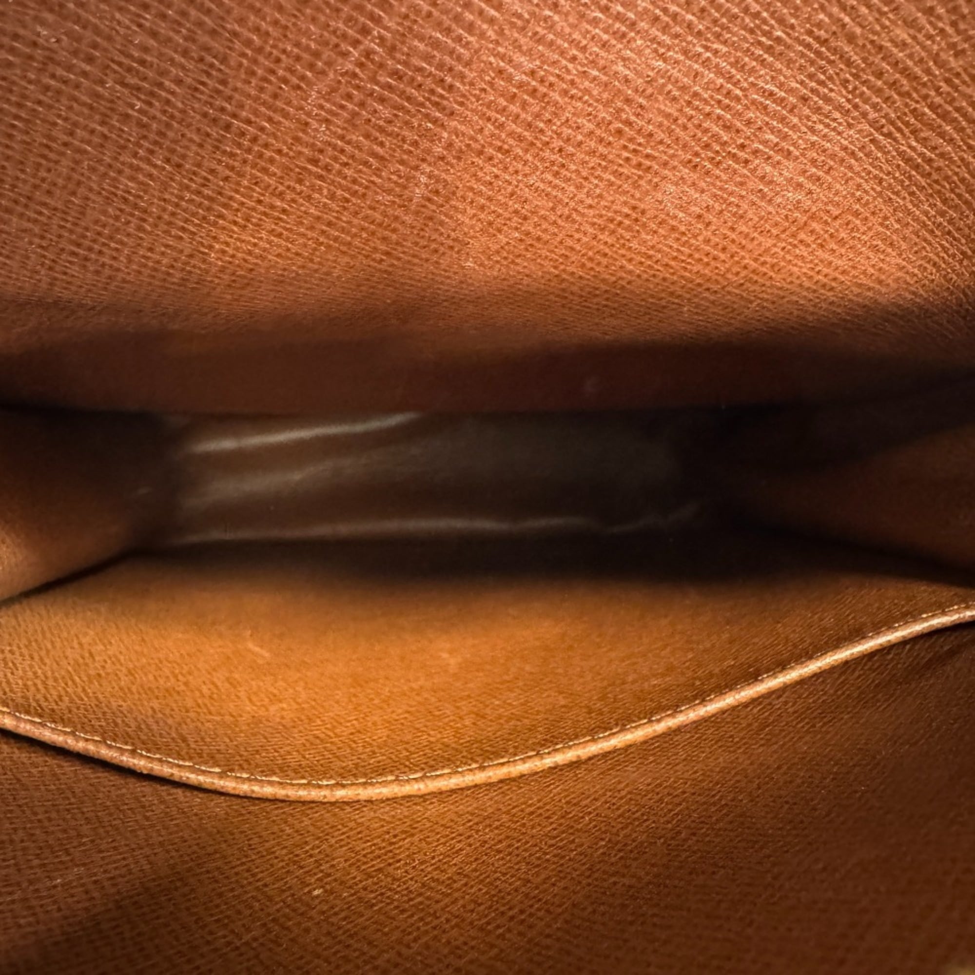Louis Vuitton Monogram Brown Leather Shoulder Bag (Pre-Owned)