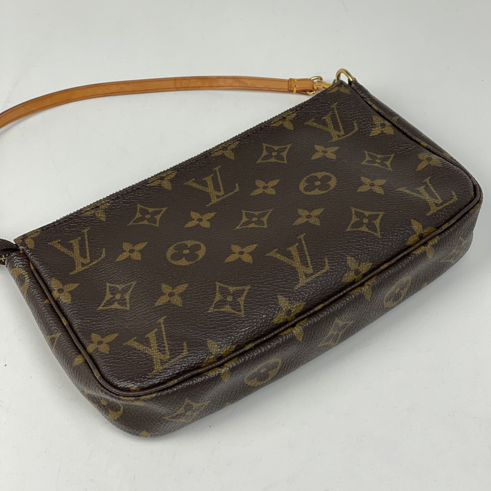 Louis Vuitton Monogram Brown Monogram Pochette Pouch (Pre-Owned)
