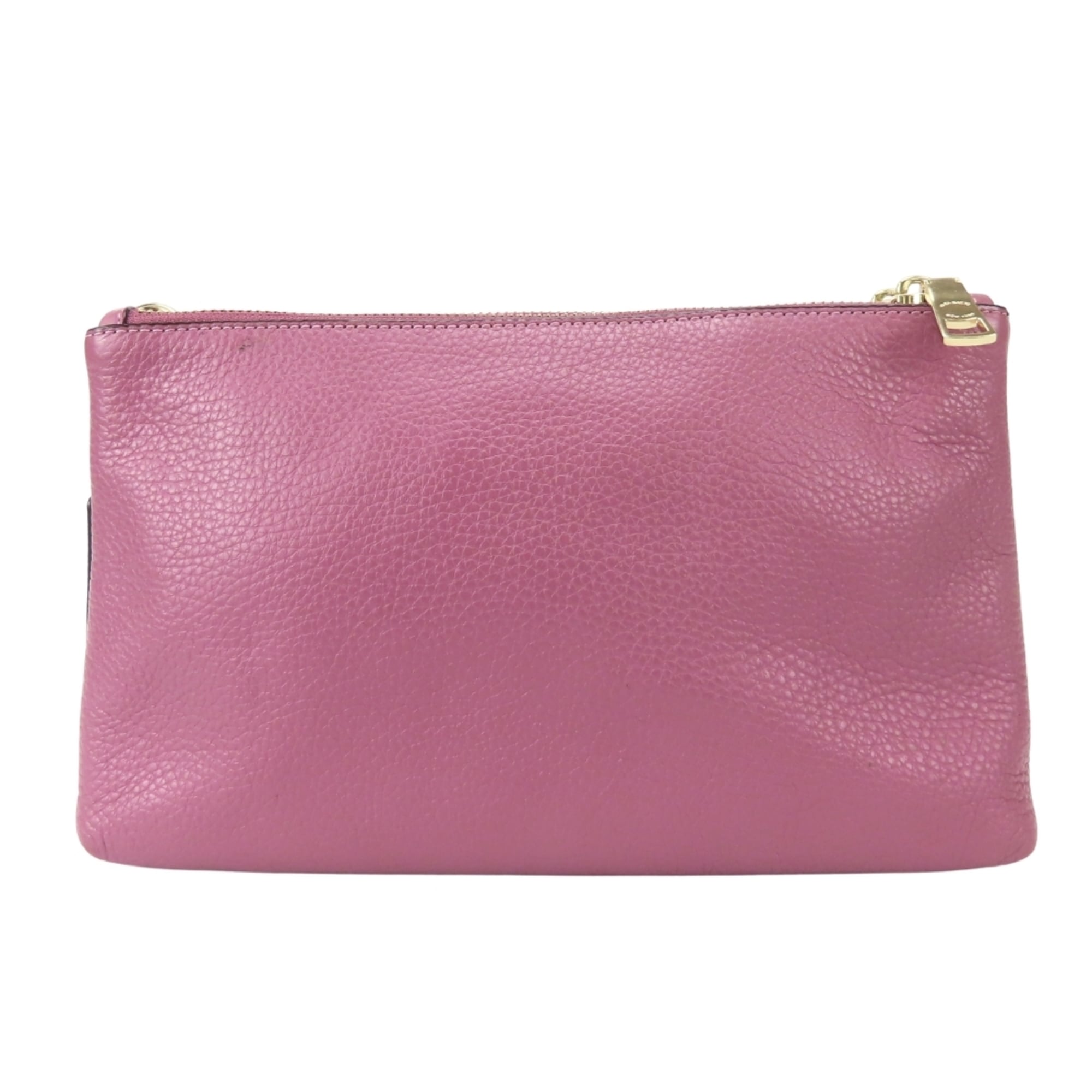 Coach Pink Purple Leather Shoulder Bag (Pre-Owned)