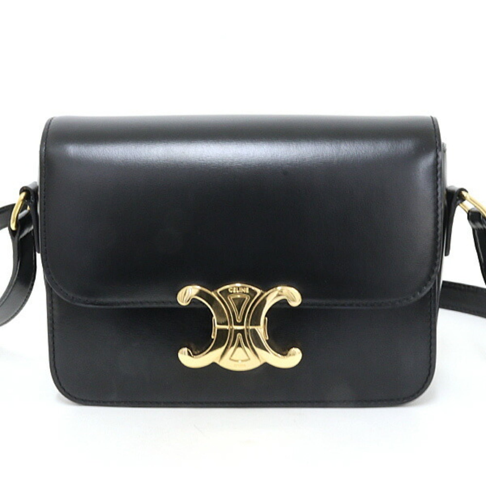 Celine Shopper Black Leather Shoulder Bag (Pre-Owned)