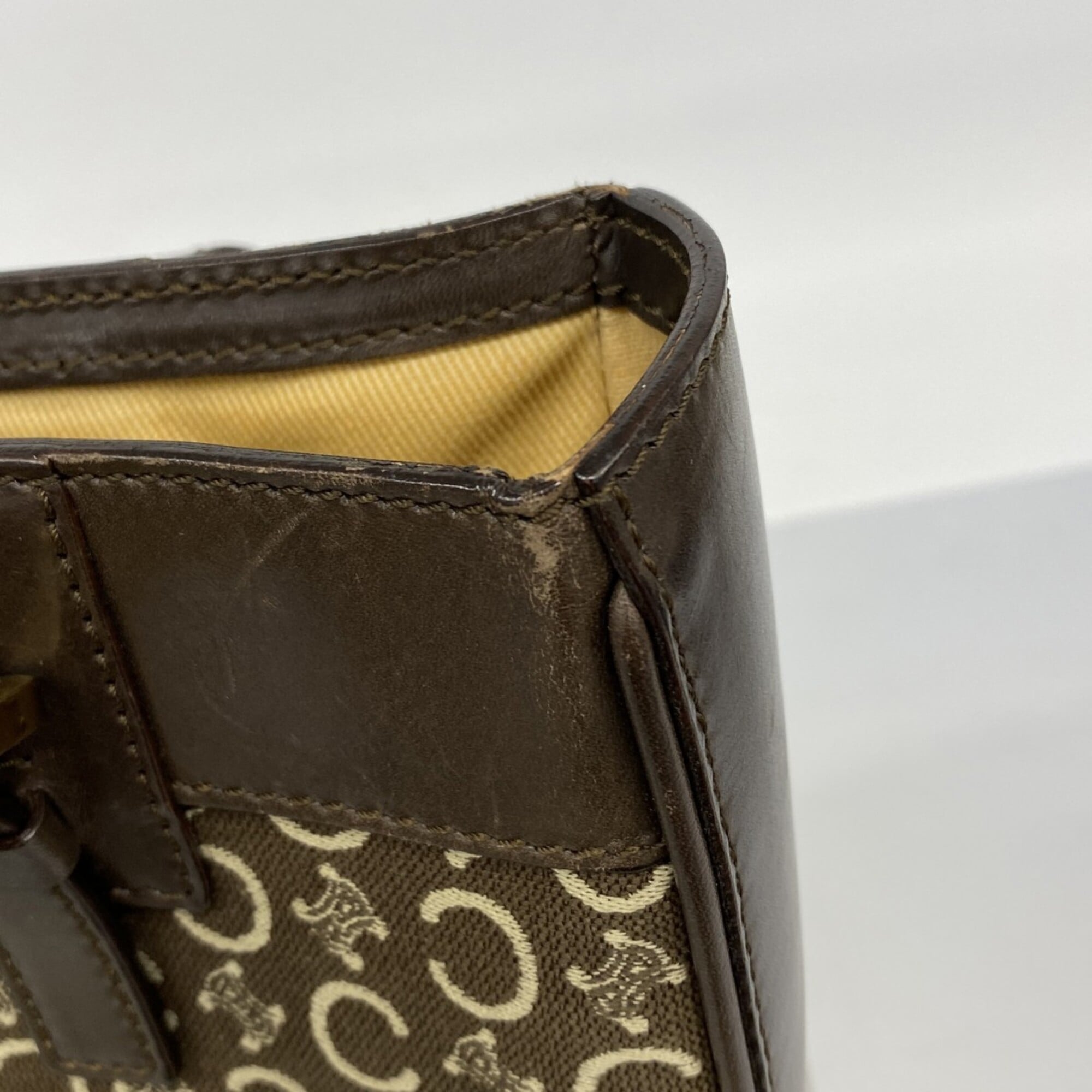 Celine Dark Brown Canvas Tote Bag (Pre-Owned)