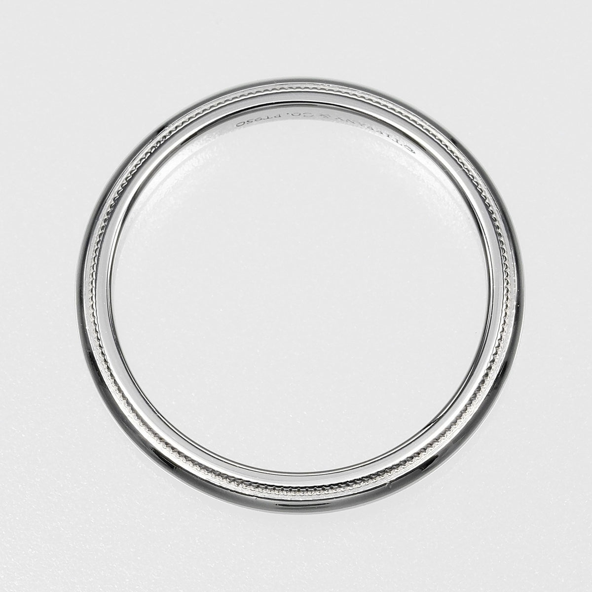 Tiffany Silver Platinum 950 Band Ring (Pre-Owned)