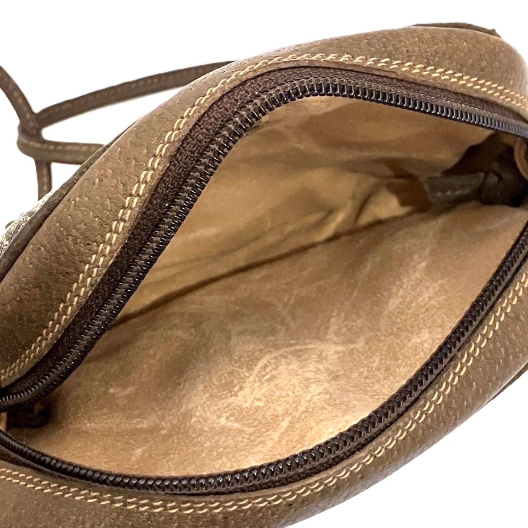 Gucci Horsebit Brown Pvc Leather Shoulder Bag (Pre-Owned)