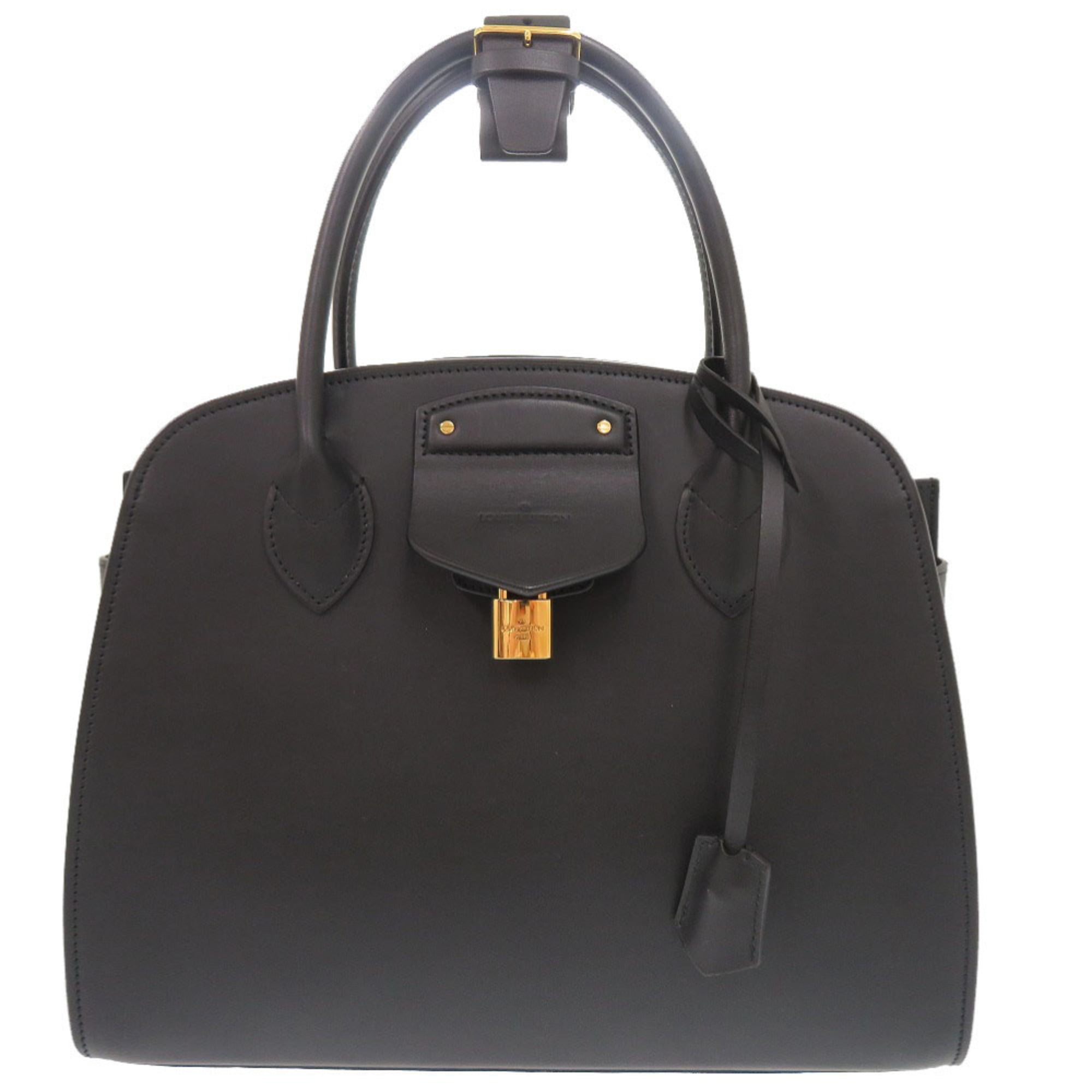 Louis Vuitton Black Leather Handbag (Pre-Owned)