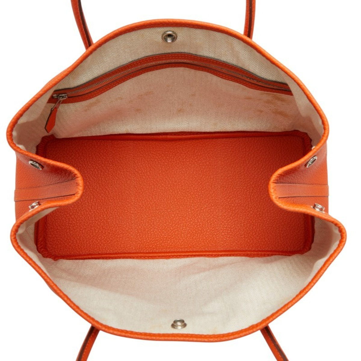 Hermes Capucine Orange Country Leather Handbag Tote Bag (Pre-Owned)