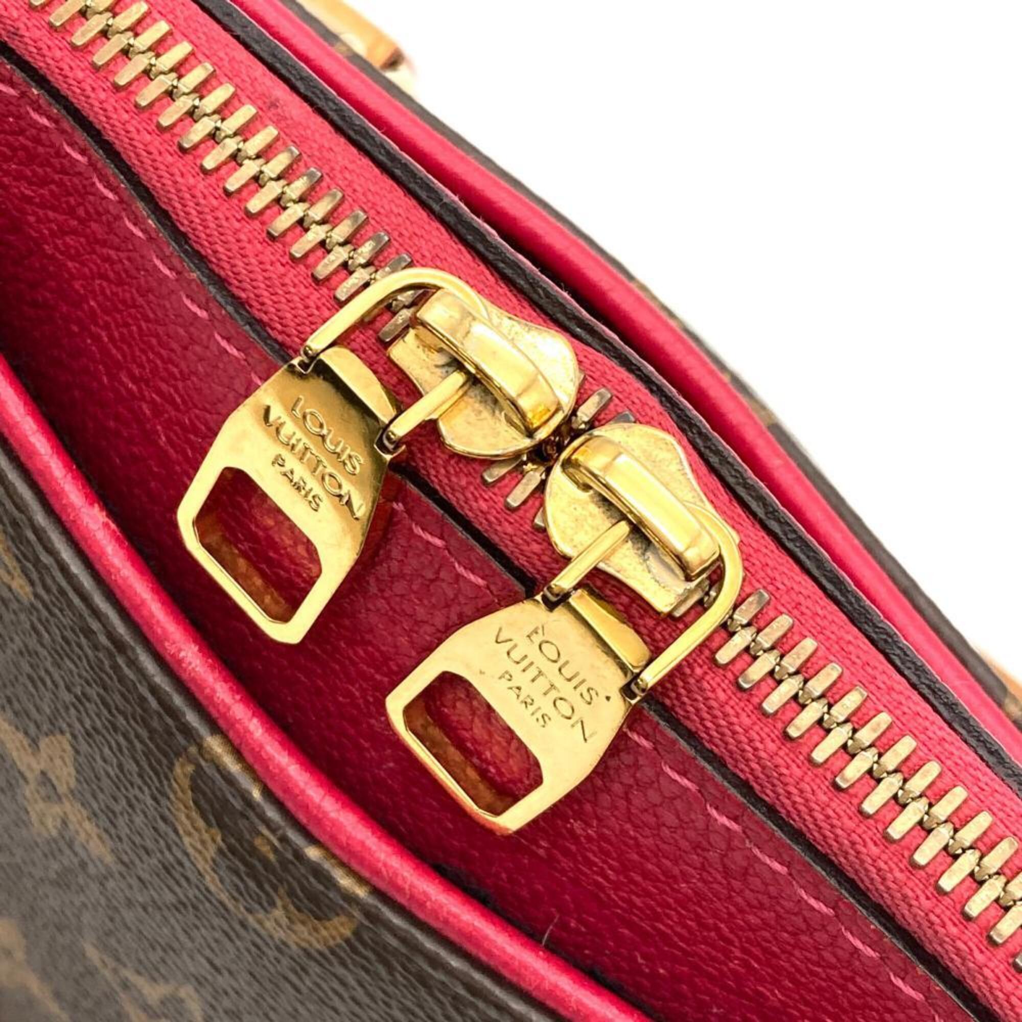 Louis Vuitton Cerise Red Color Monogram Canvas Handbag (Pre-Owned)
