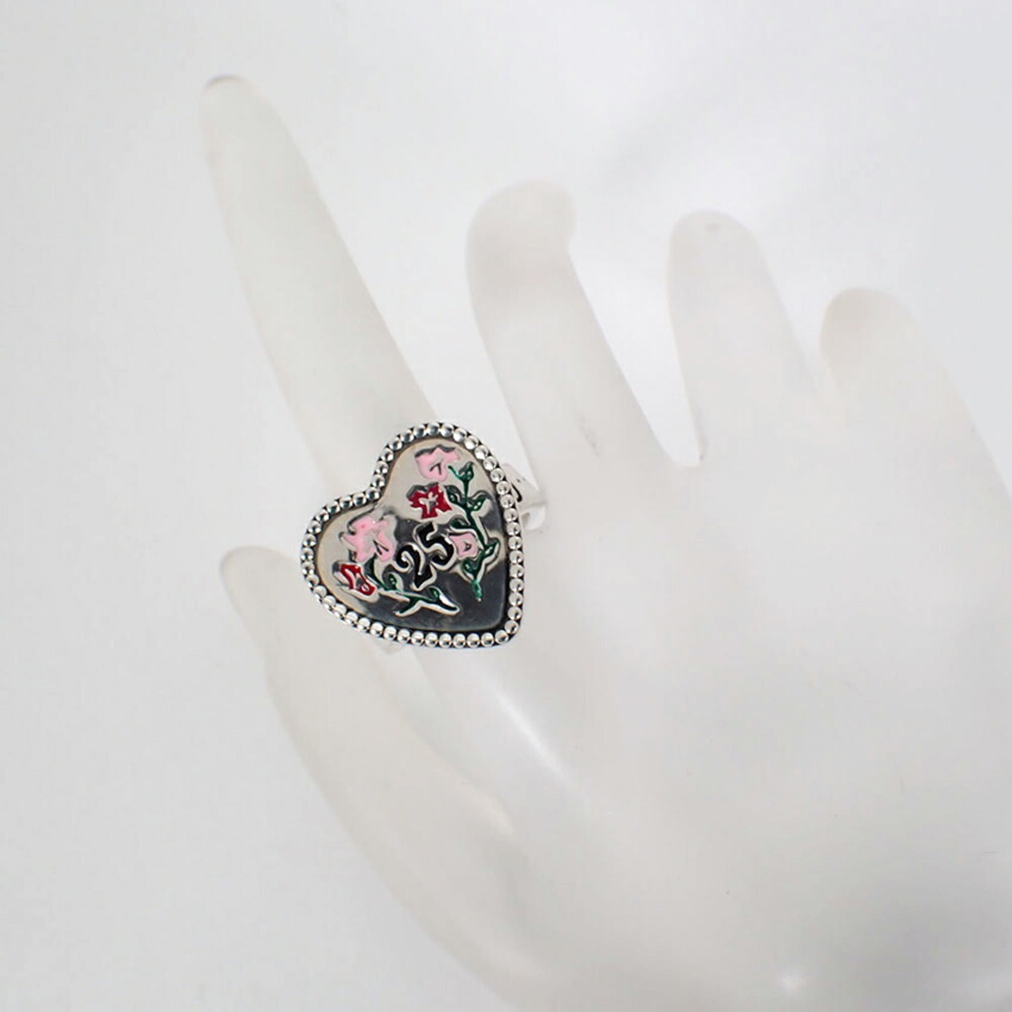Gucci Sterling Silver 925 Band Ring (Pre-Owned)