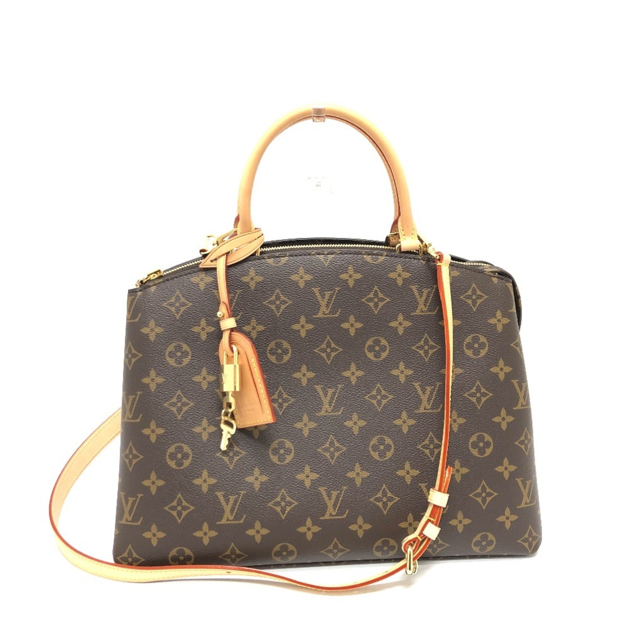 Louis Vuitton Monogram Brown Galle Monogram Red Color Monogram Handbag (Pre-Owned)
