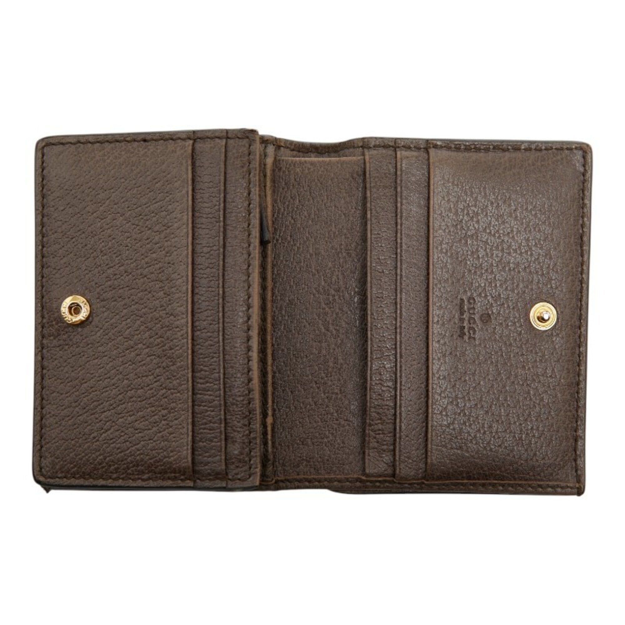 Gucci Beige Multi-Color Leather Wallet (Bi-Fold) (Pre-Owned)