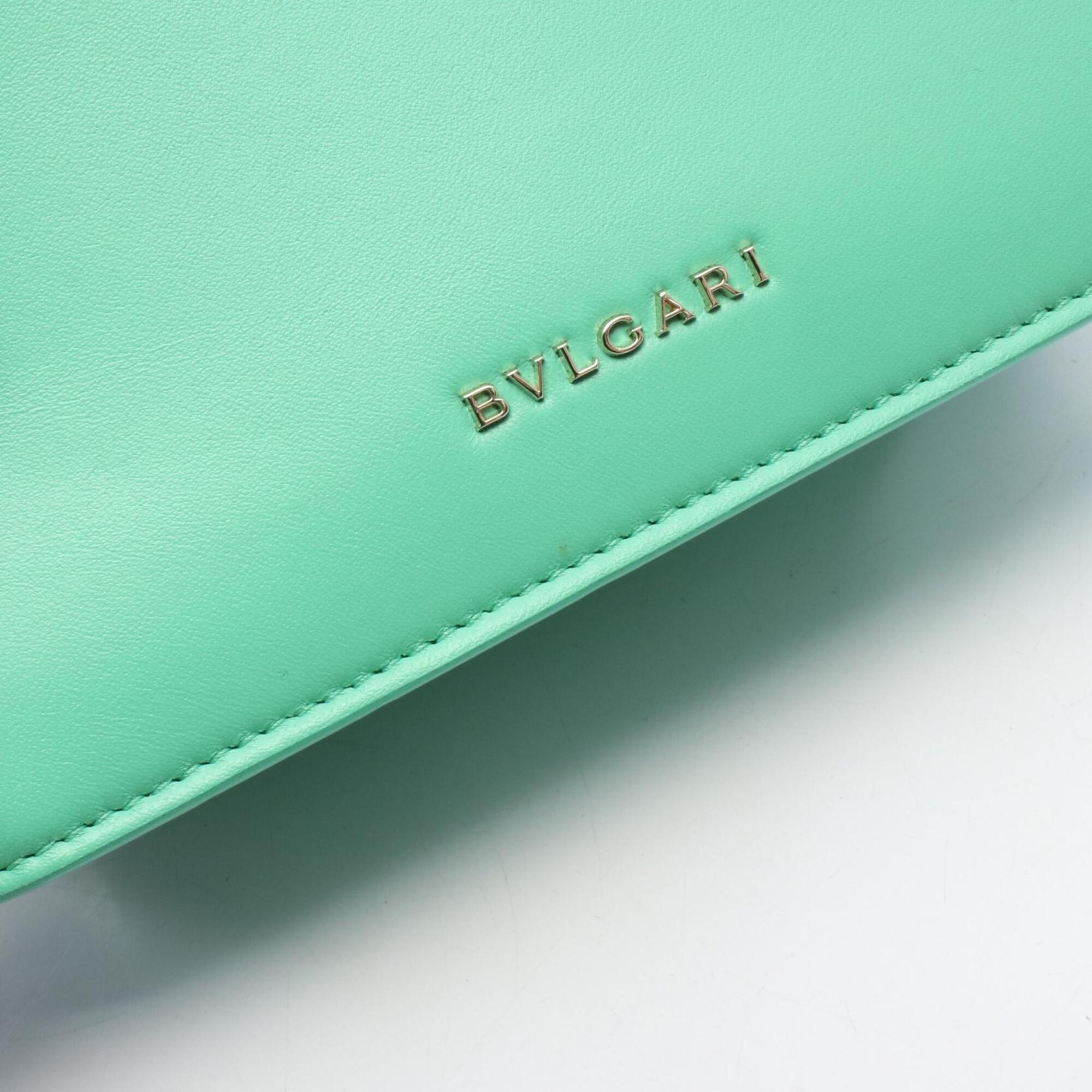Bvlgari Green Leather Handbag (Pre-Owned)