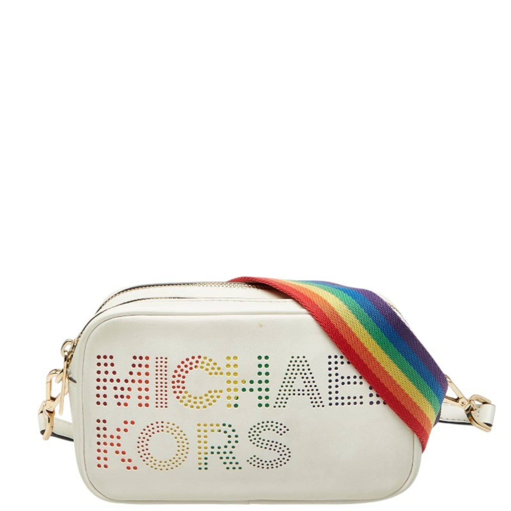 Michael Kors White Leather Shoulder Bag (Pre-Owned)