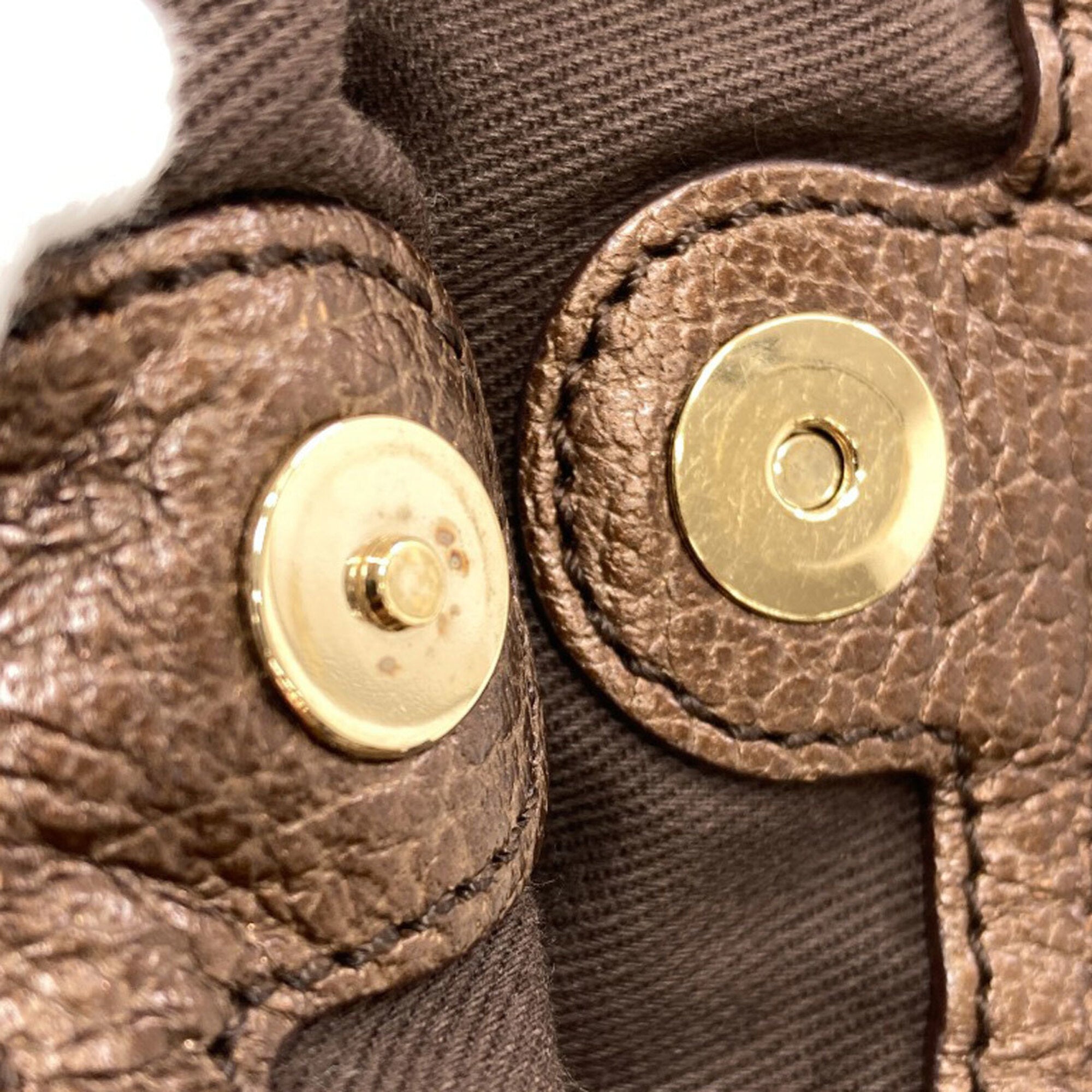 Celine Brown Canvas Handbag (Pre-Owned)