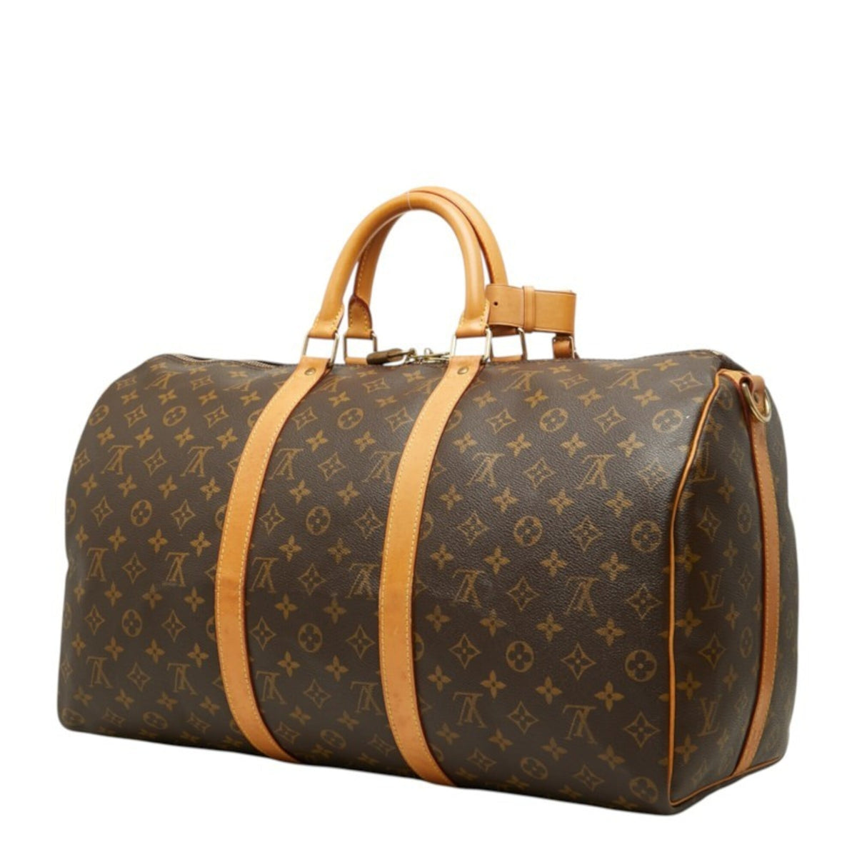 Louis Vuitton Monogram Brown Pvc Leather Boston Bag Shoulder Bag (Pre-Owned)