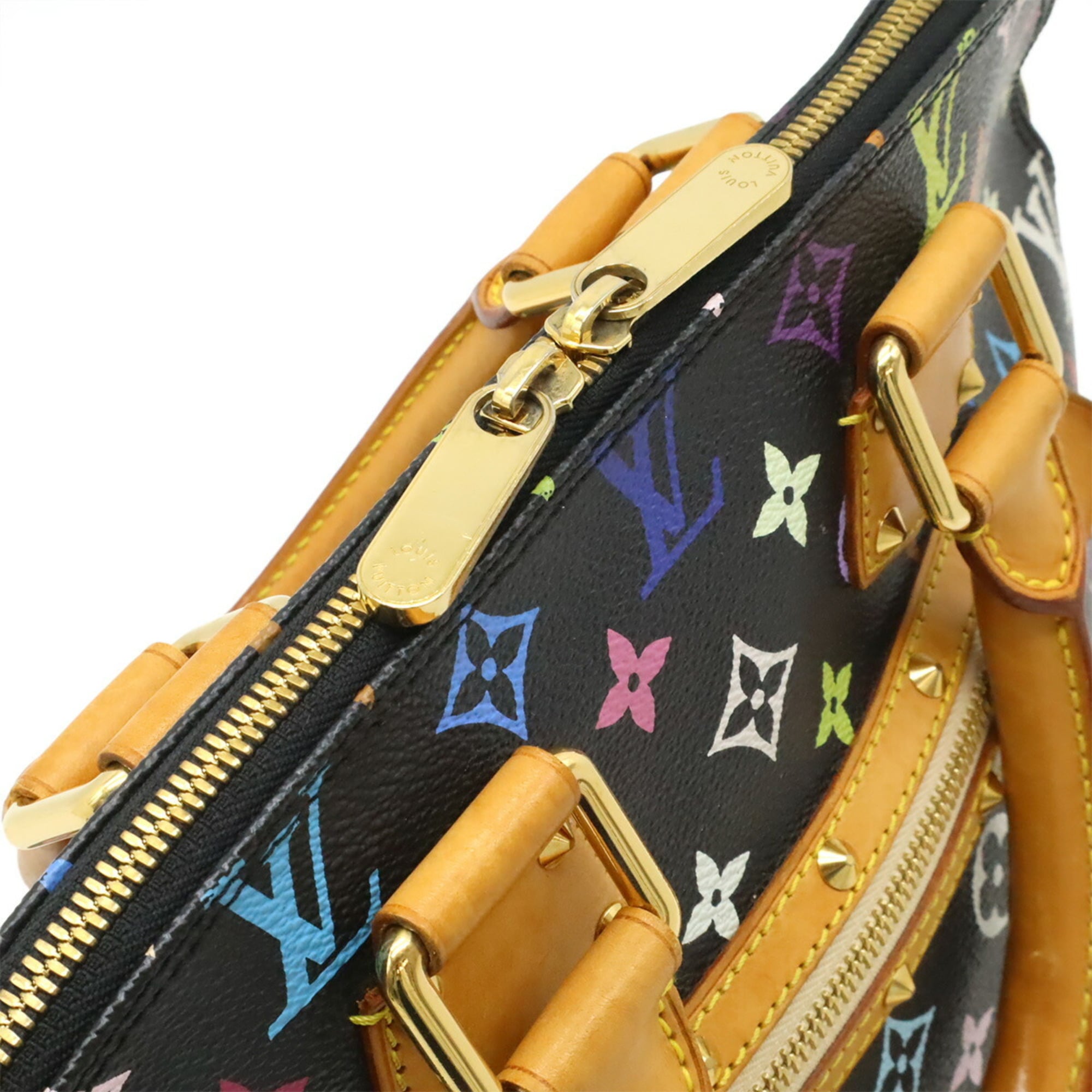 Louis Vuitton Black Monogram Multi-Color Noir Monogram Multicolore Canvas Pvc Handbag (Pre-Owned)