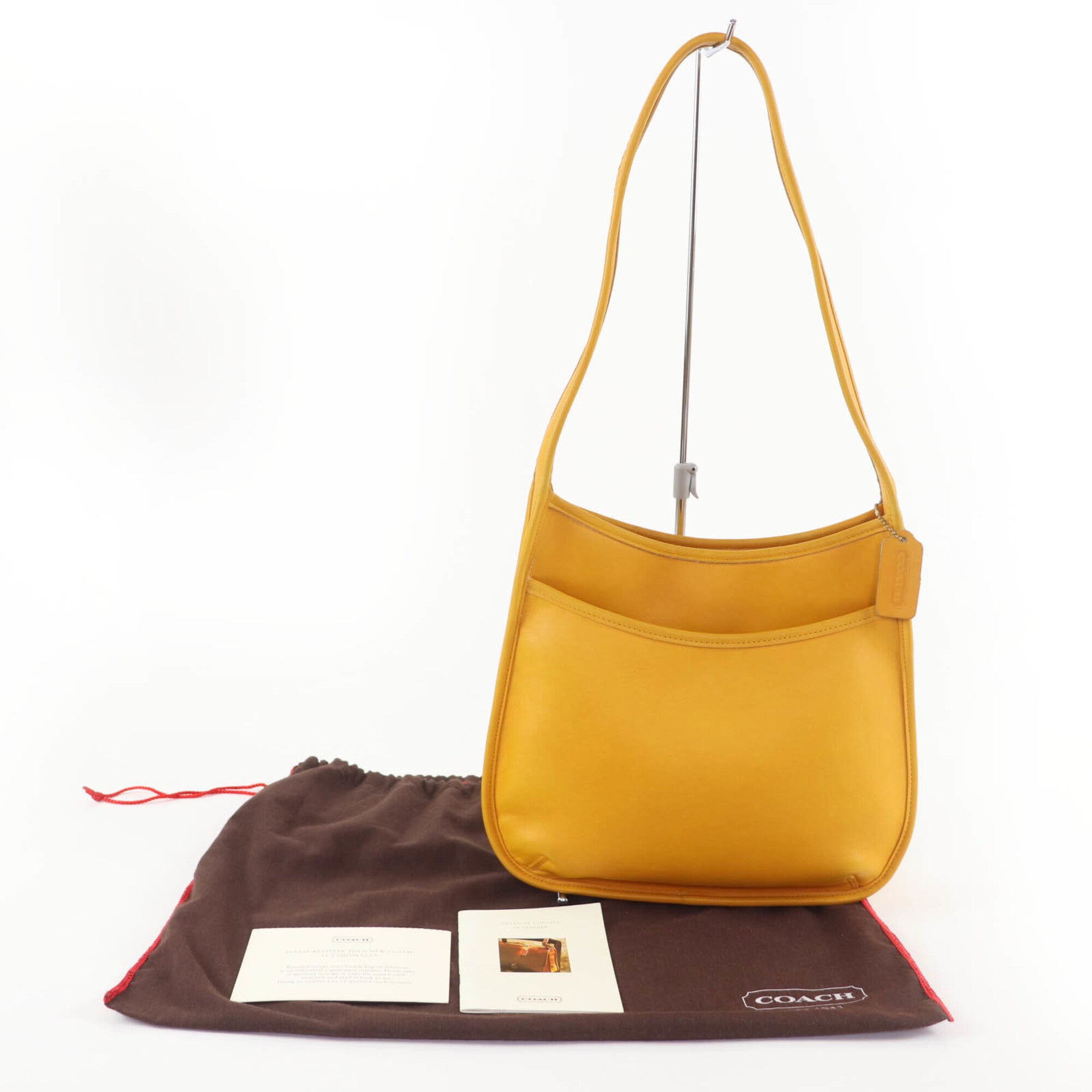 Coach Yellow Leather Shoulder Bag (Pre-Owned)