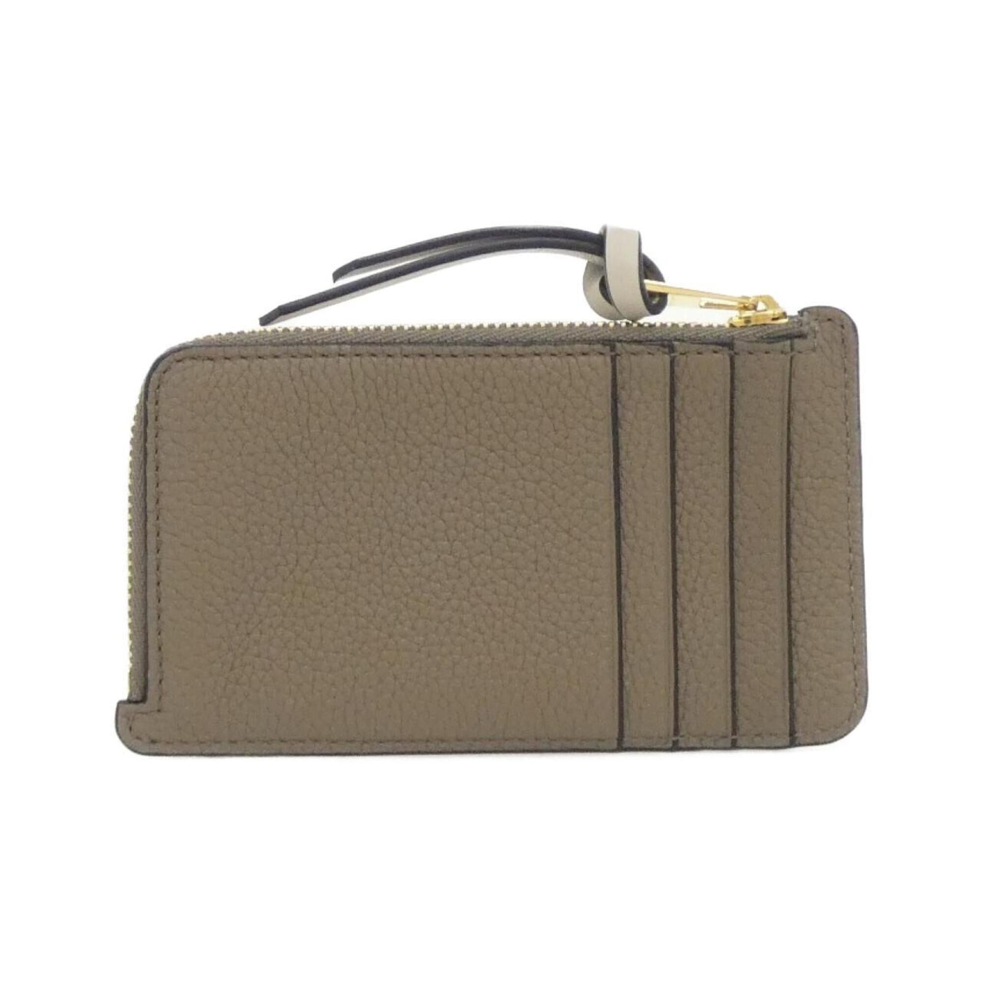 Loewe Brown Leather Coin Purse/Coin Case (Pre-Owned)
