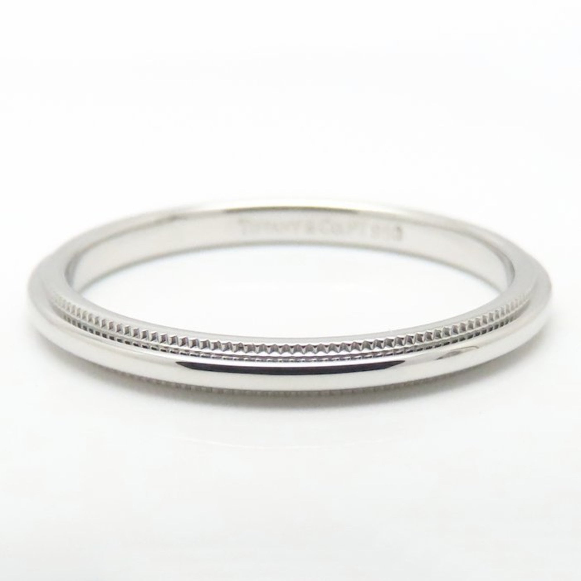 Tiffany Platinum Platinum 950 Band Ring (Pre-Owned)