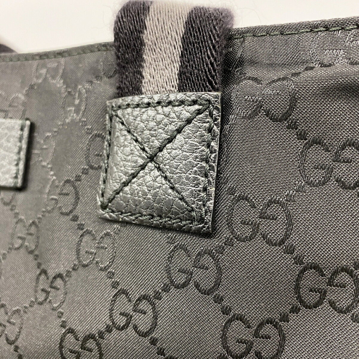 Gucci Black Nylon Tote Bag (Pre-Owned)