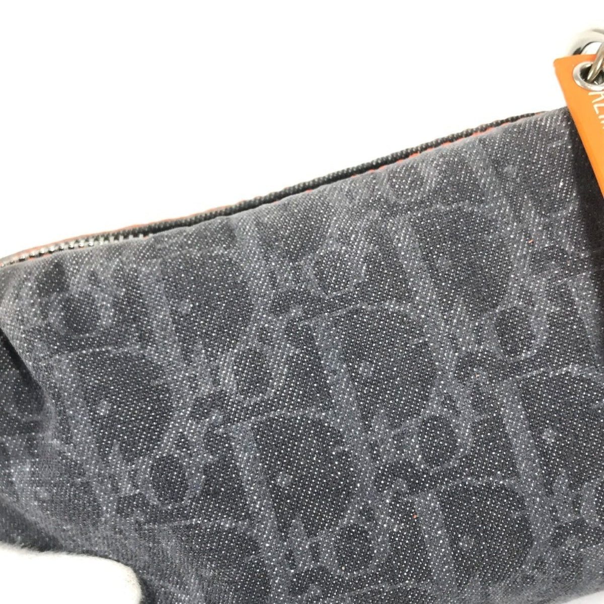 Christian Dior Navy Denim Pouch Shoulder Bag (Pre-Owned)