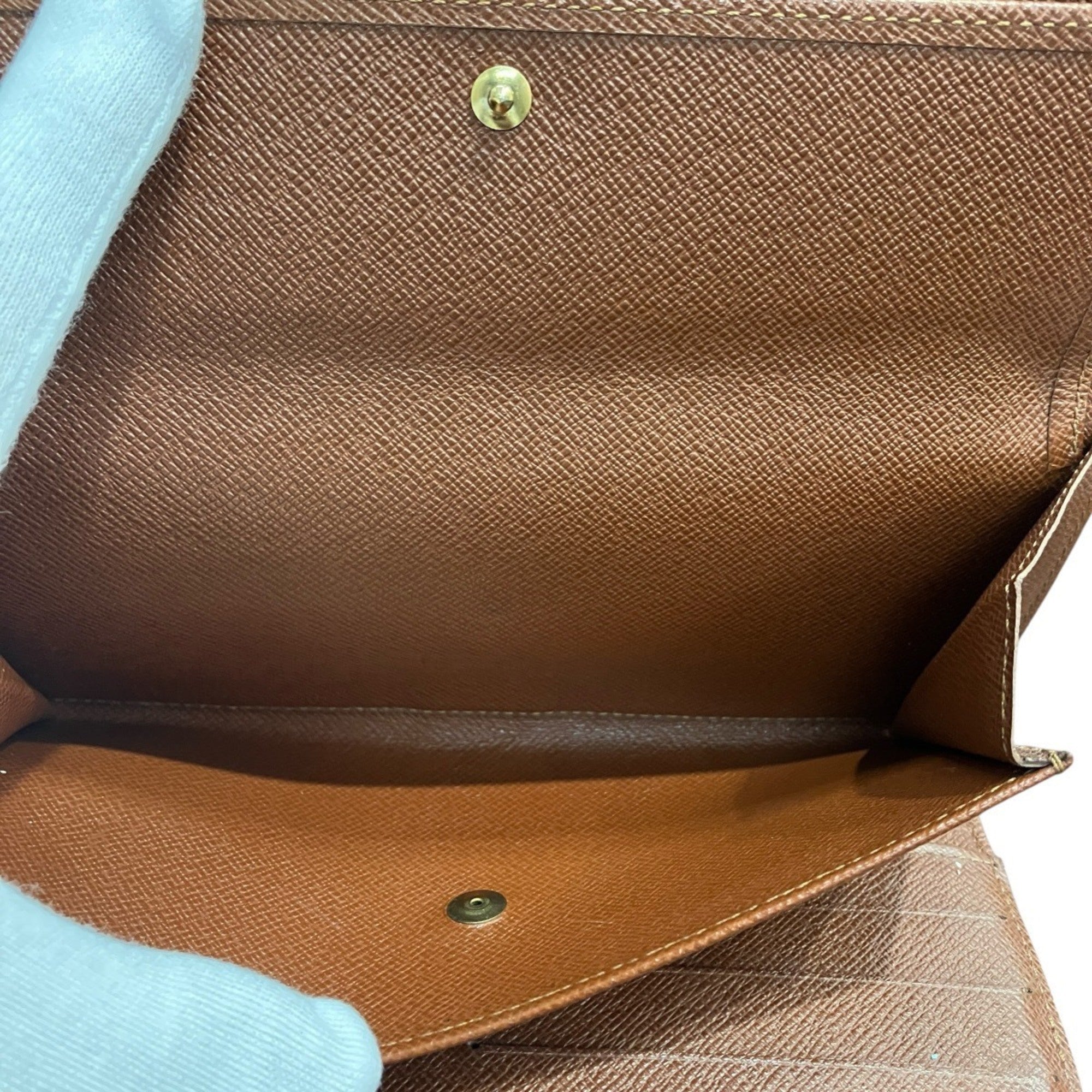 Louis Vuitton Brown Galle Monogram Monogram Long Wallet (Bi-Fold) (Pre-Owned)