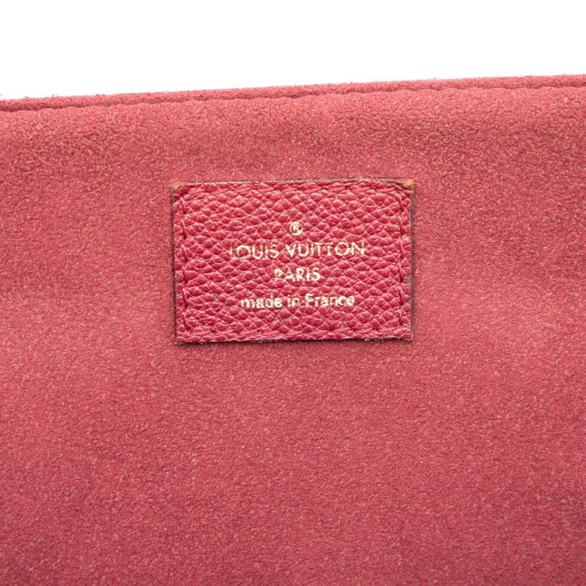 Louis Vuitton Bordeaux Raisin Pvc Leather Handbag (Pre-Owned)