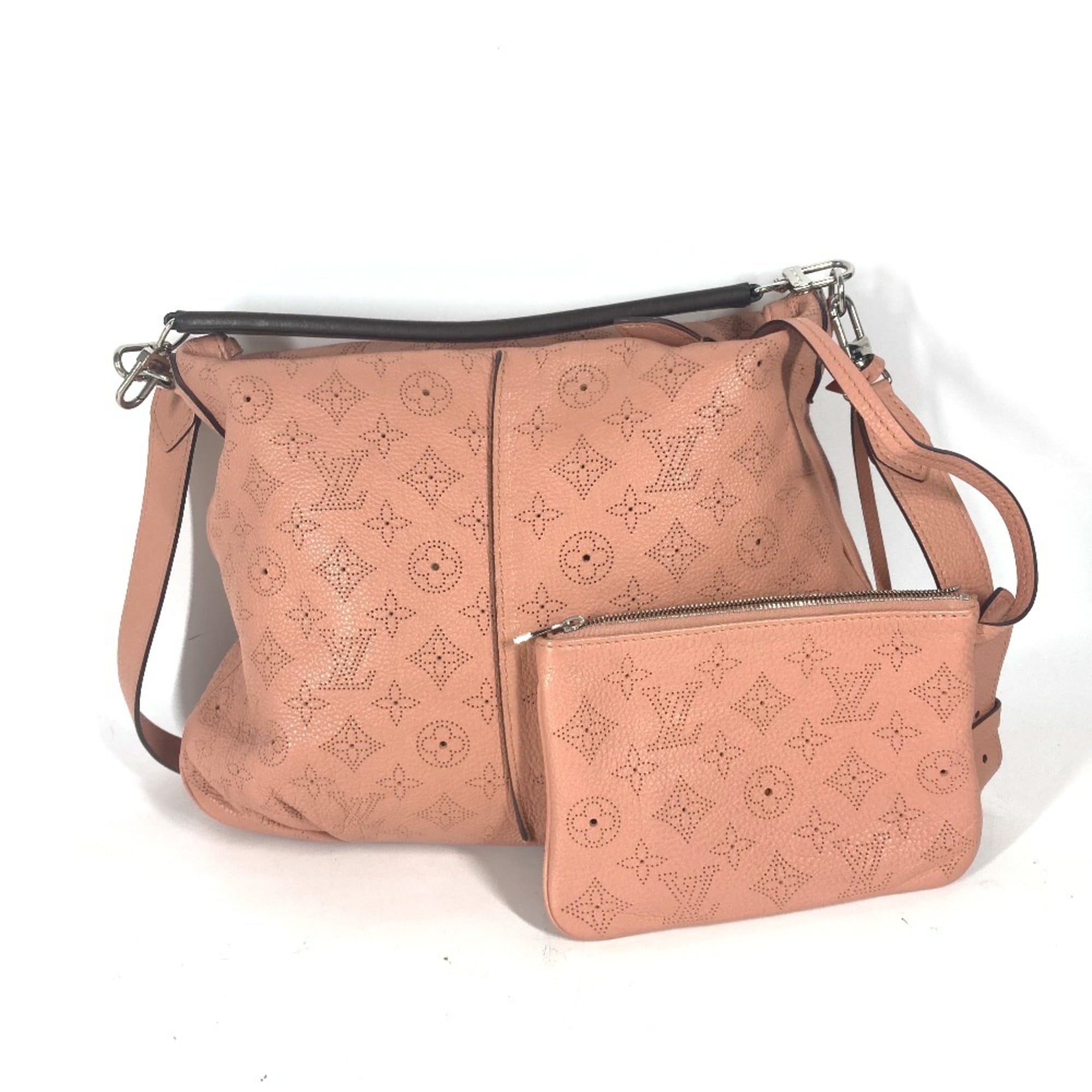 Louis Vuitton Pink Rose Mahina Leather Handbag Shoulder Bag Tote Bag (Pre-Owned)