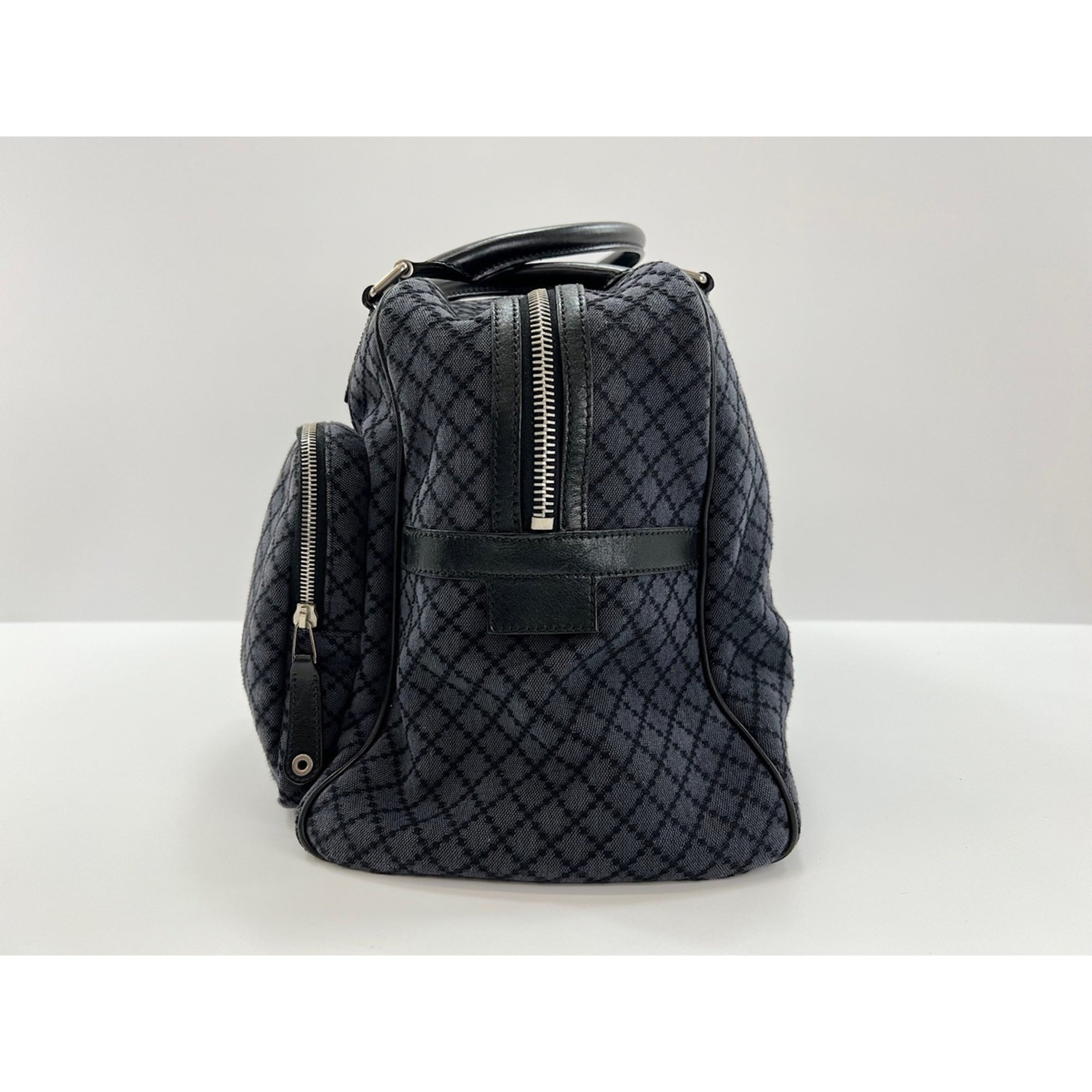 Gucci Navy Canvas Handbag (Pre-Owned)