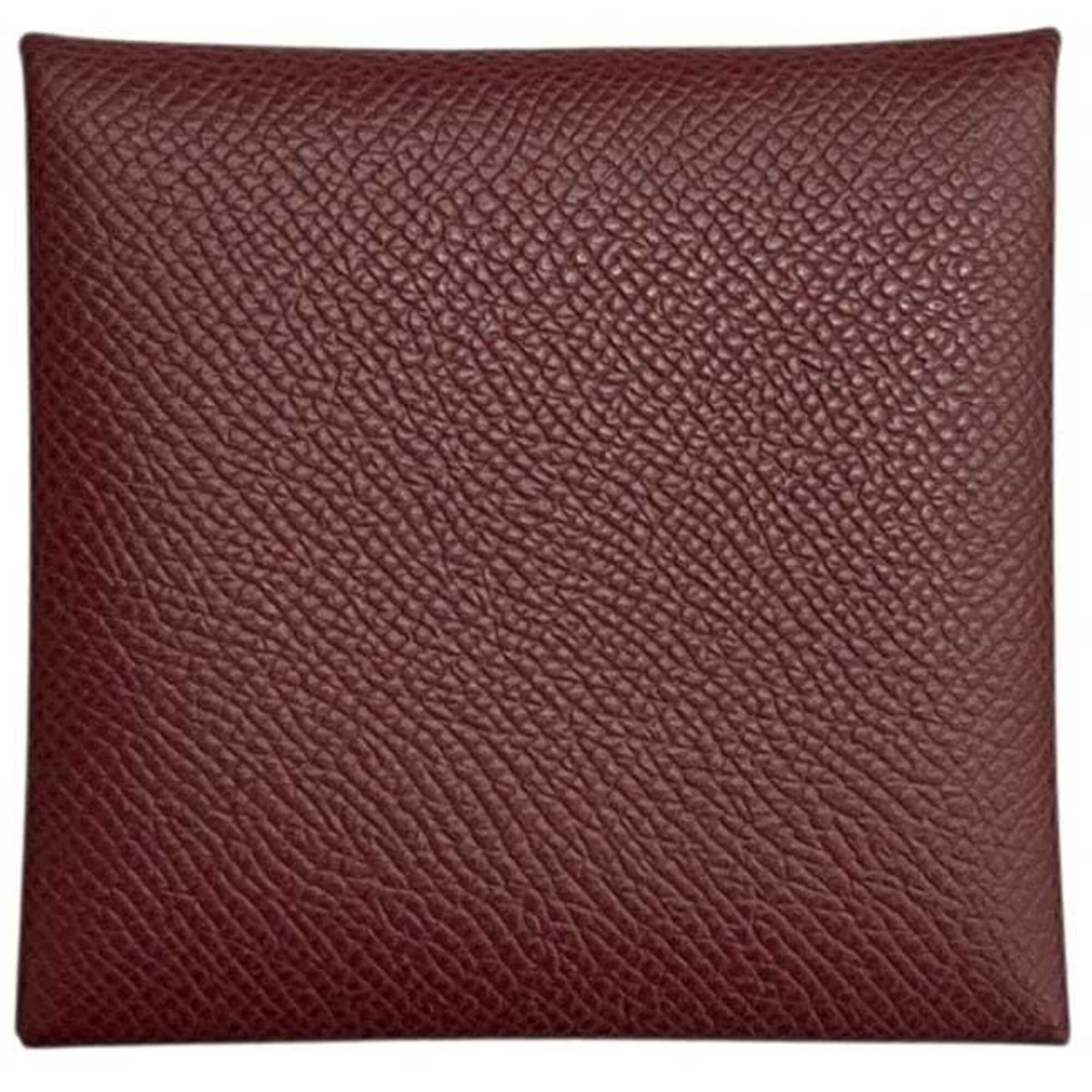 Hermes Bordeaux Epsom Leather Coin Purse/Coin Case (Pre-Owned)