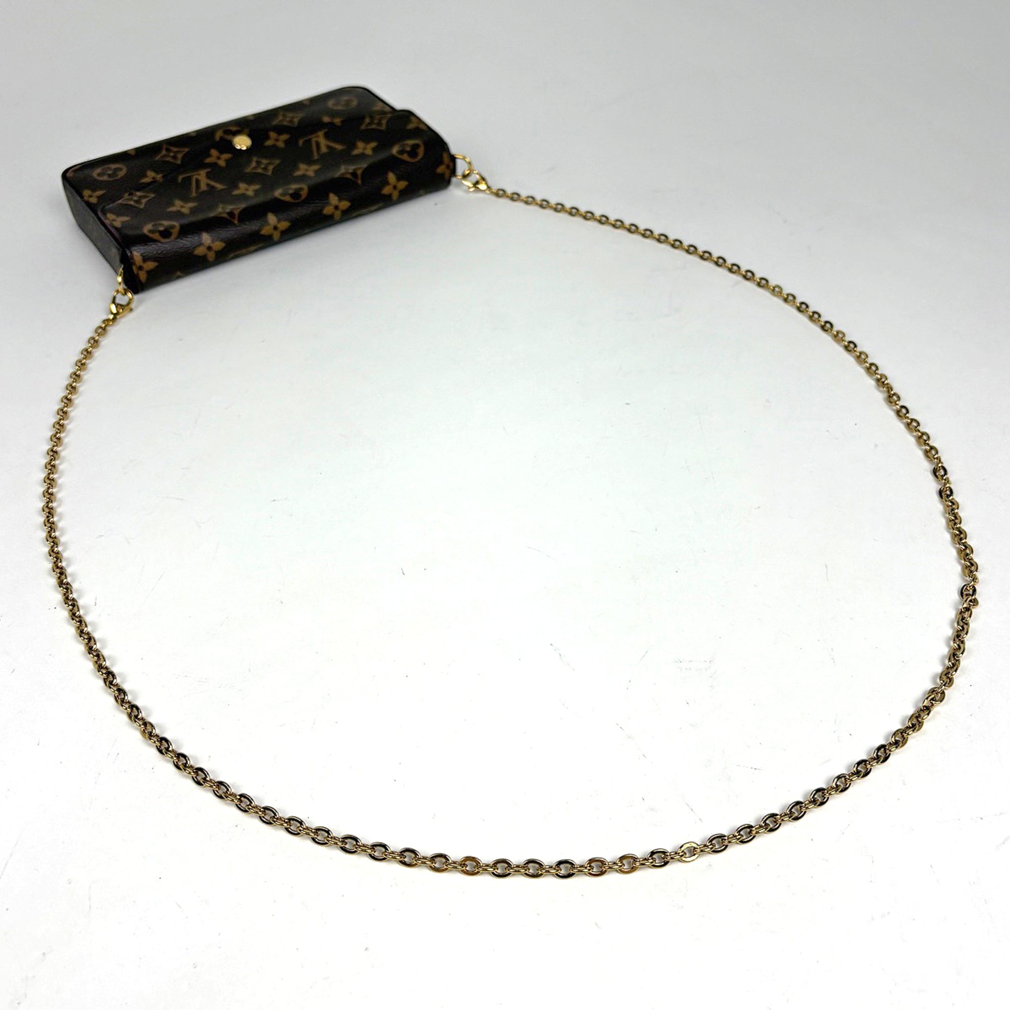 Louis Vuitton Monogram Brown Fuchsia Monogram Clutch Bag Pochette Shoulder Bag (Pre-Owned)