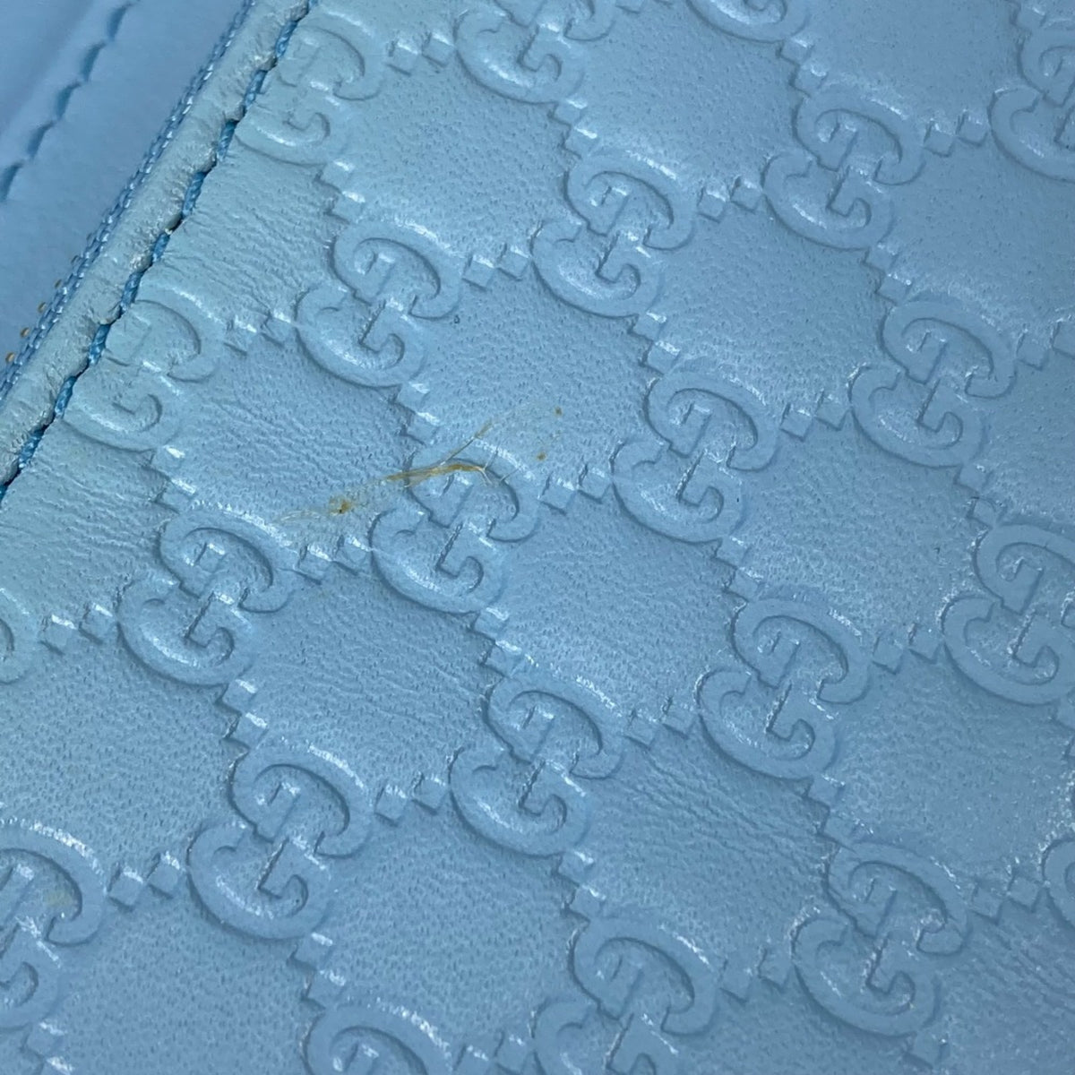Gucci Blue Leather Shoulder Bag (Pre-Owned)