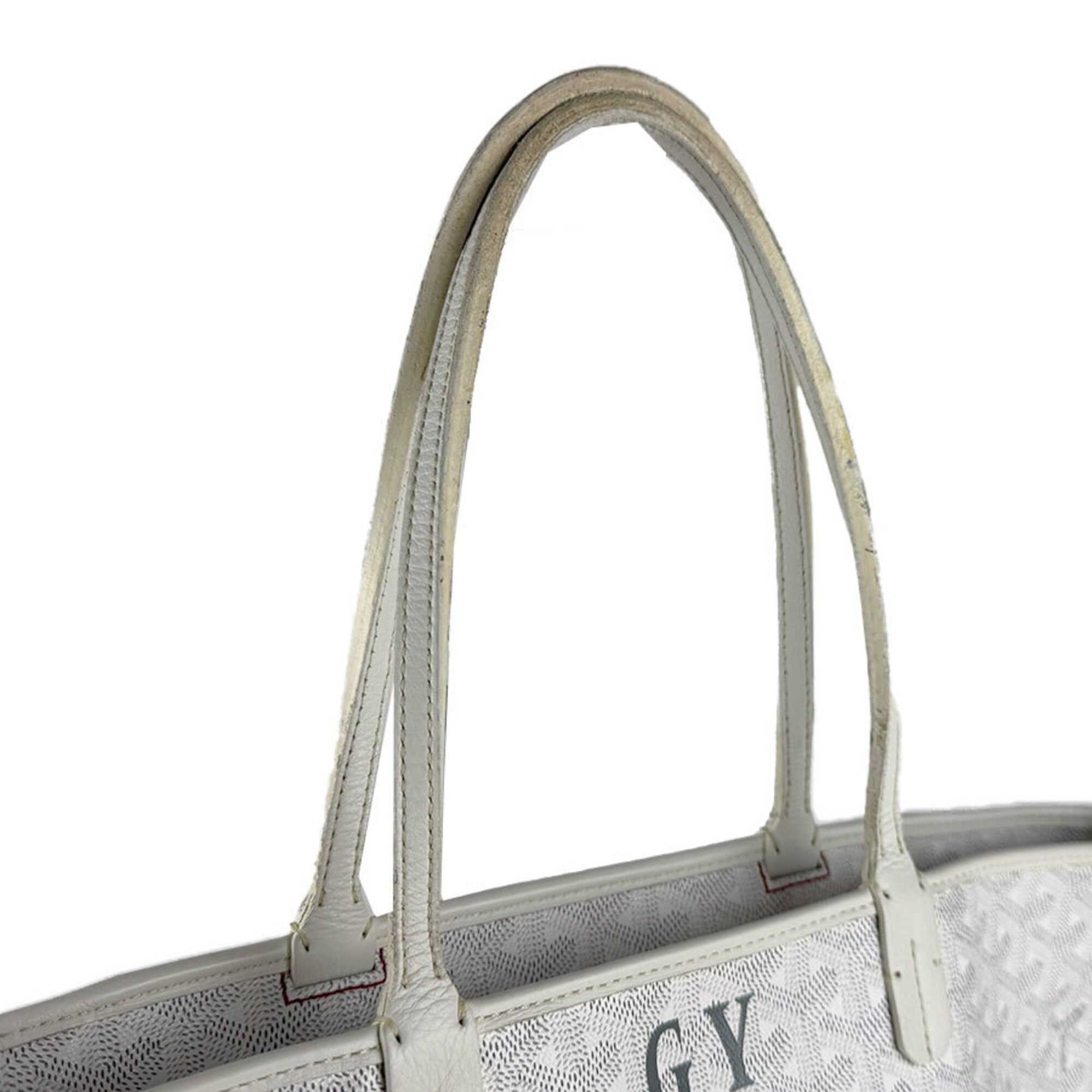 Goyard White Coated Canvas Tote Bag (Pre-Owned)