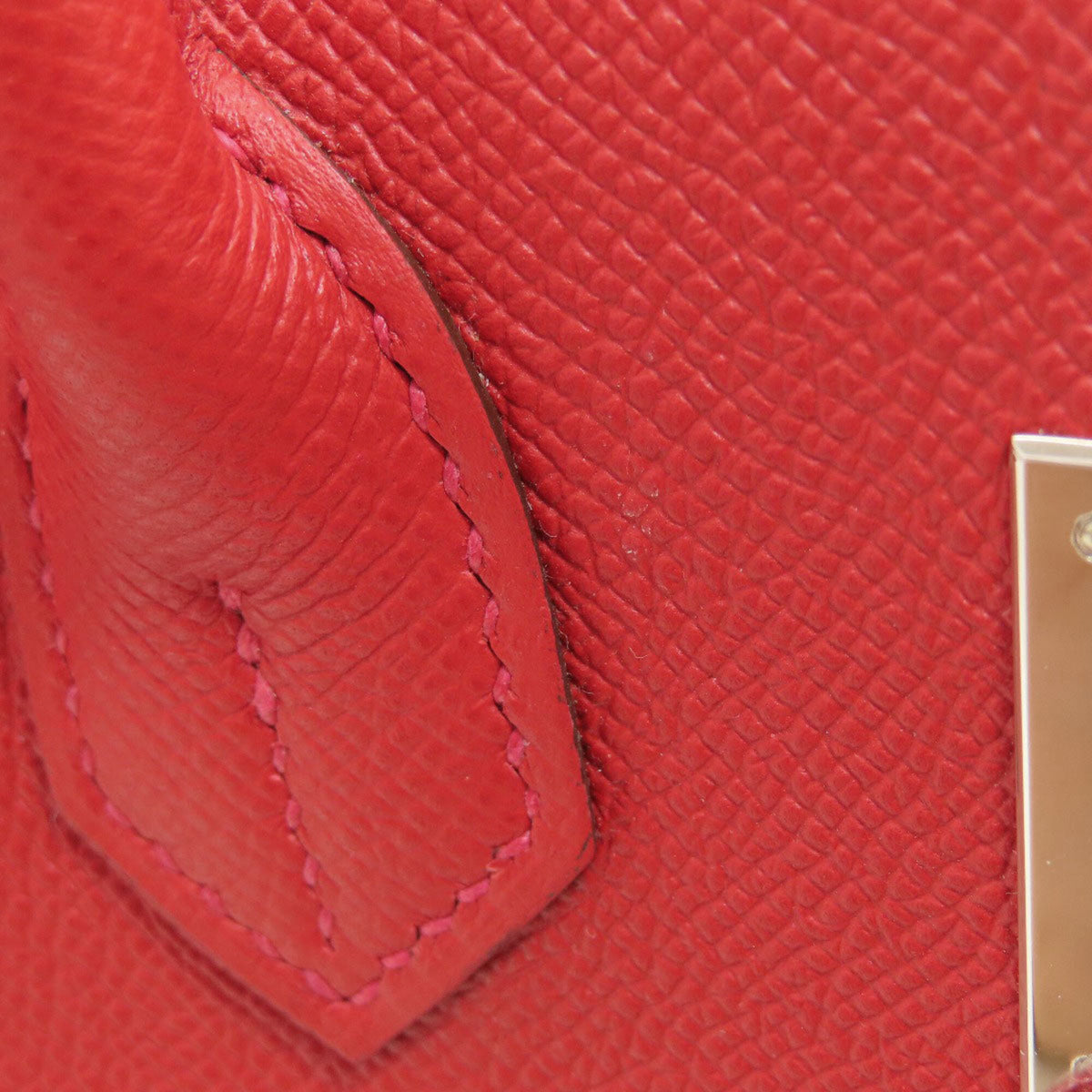 Hermes Red Color Epsom Leather Handbag (Pre-Owned)