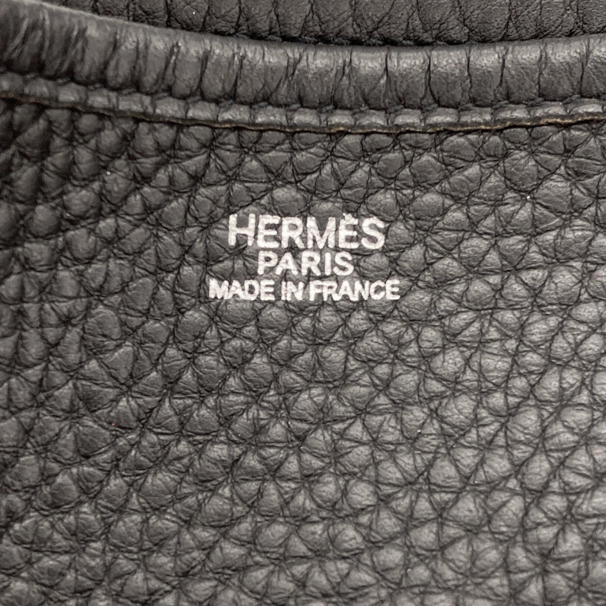 Hermes Black Togo Leather Shoulder Bag (Pre-Owned)