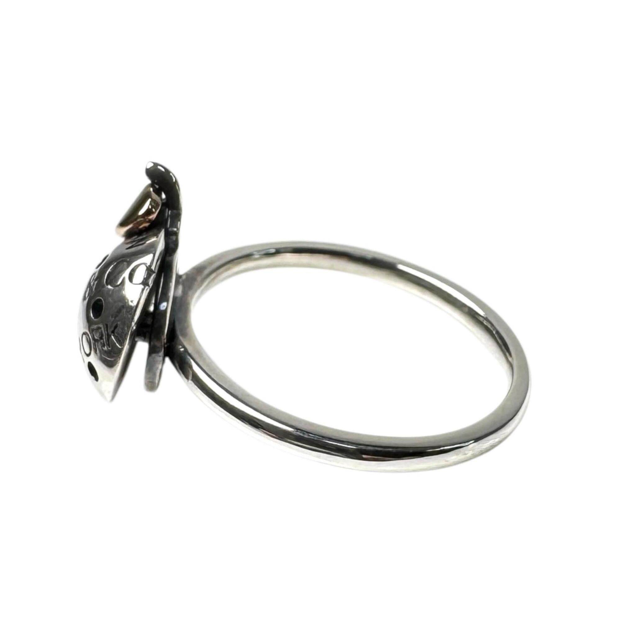 Tiffany Gold Silver Sterling Silver 925 Band Ring (Pre-Owned)