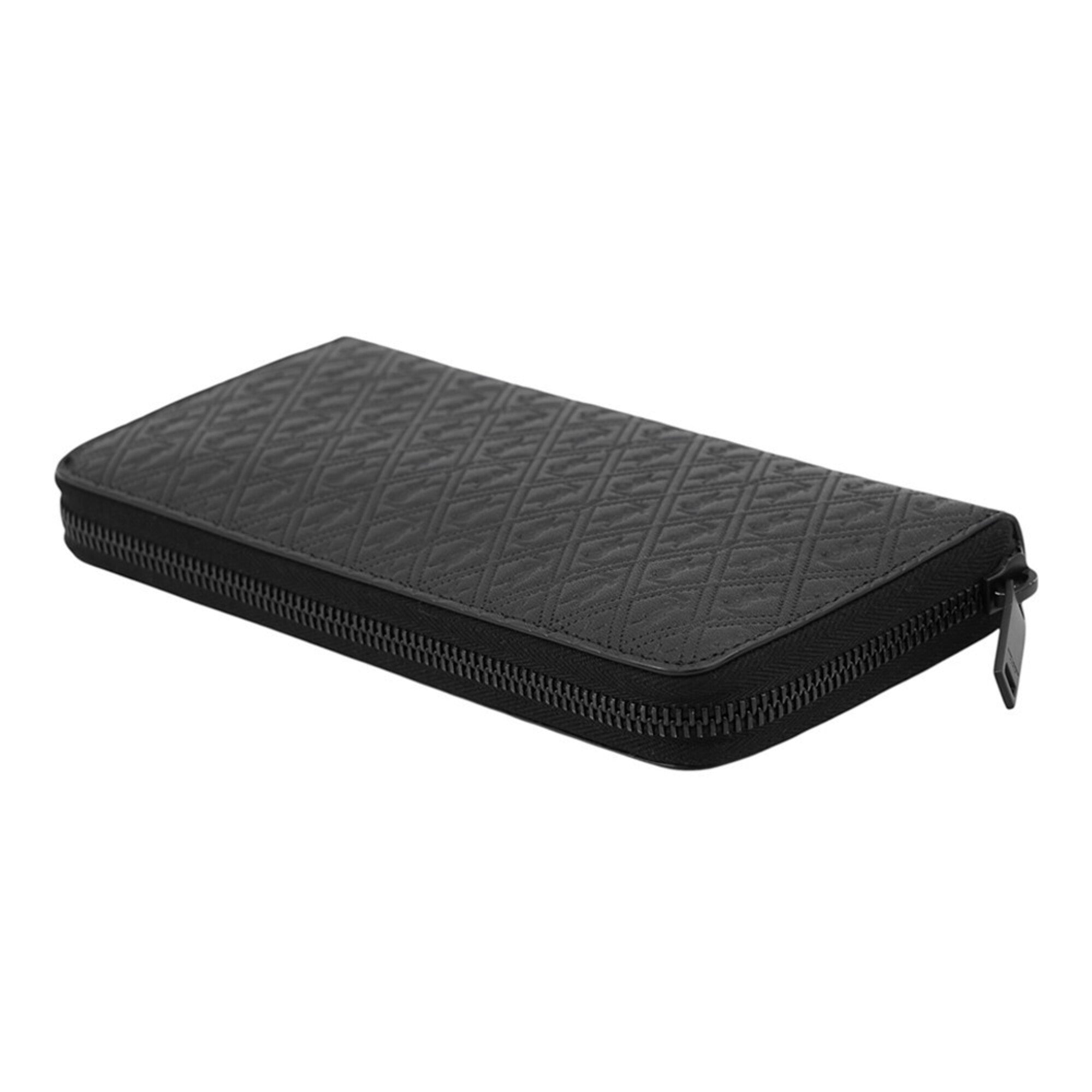Yves Saint Laurent Black Leather Long Wallet (Bi-Fold) (Pre-Owned)