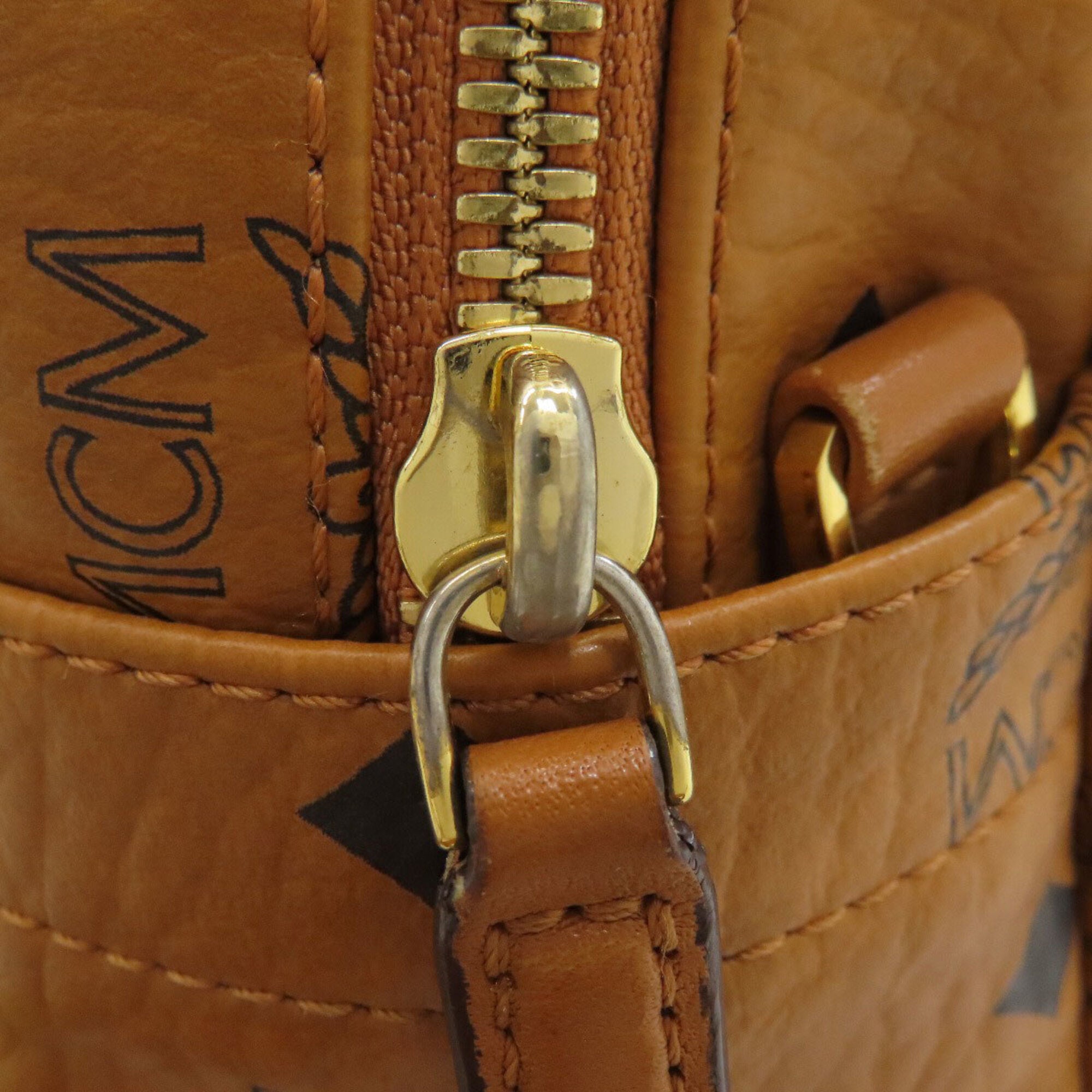 Mcm Brown Pvc Backpack (Pre-Owned)