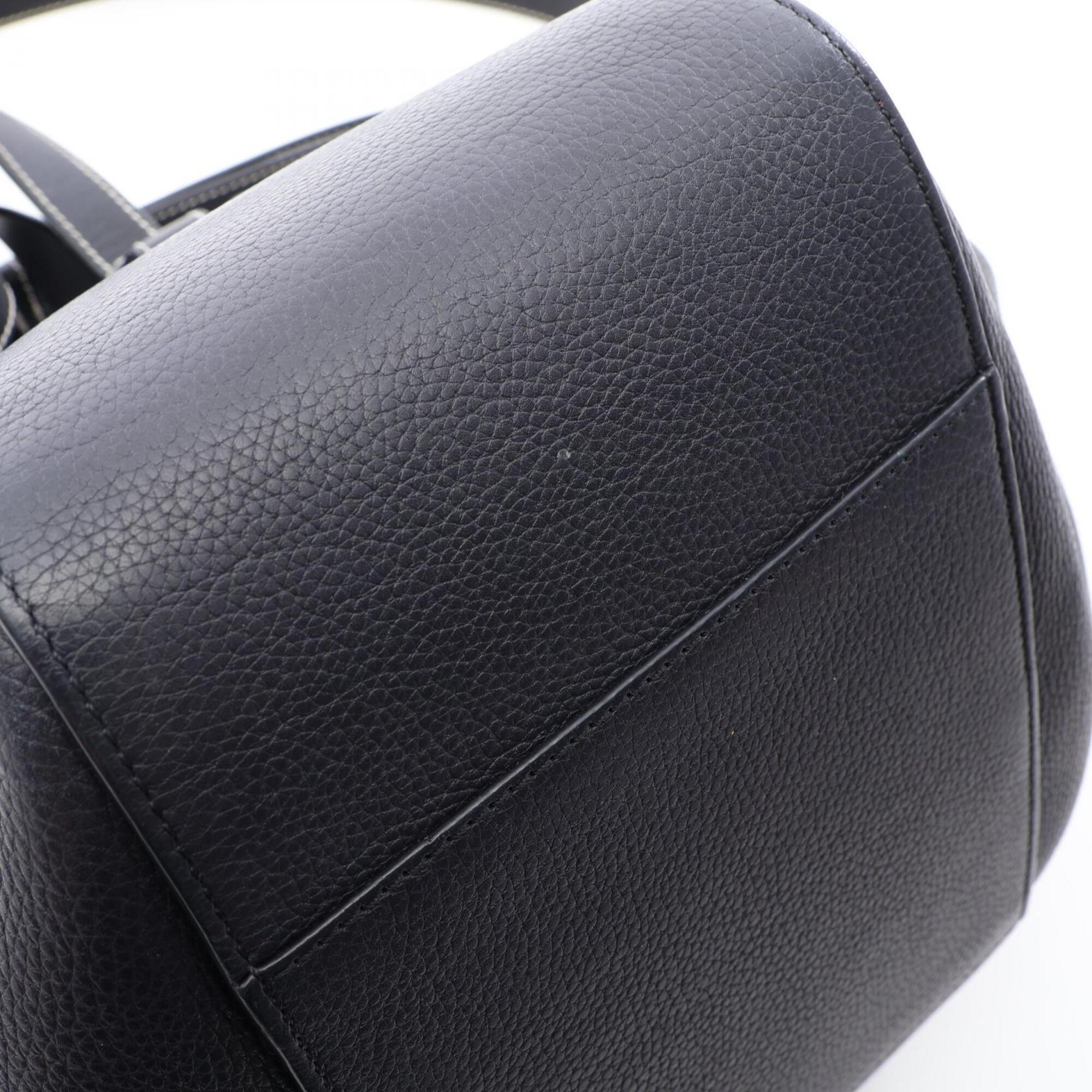 Loewe Black Navy Leather Handbag (Pre-Owned)