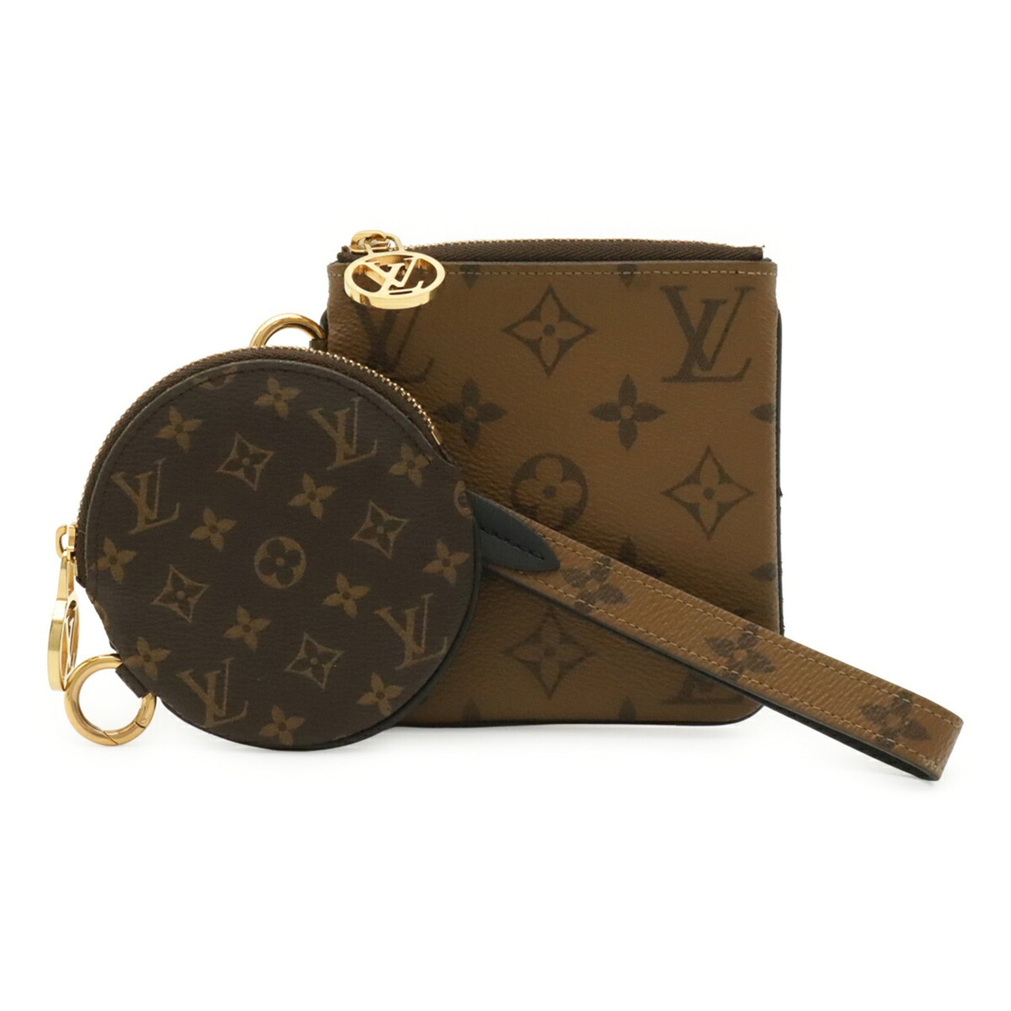 Louis Vuitton Brown Monogram Handbag Pochette Pouch (Pre-Owned)