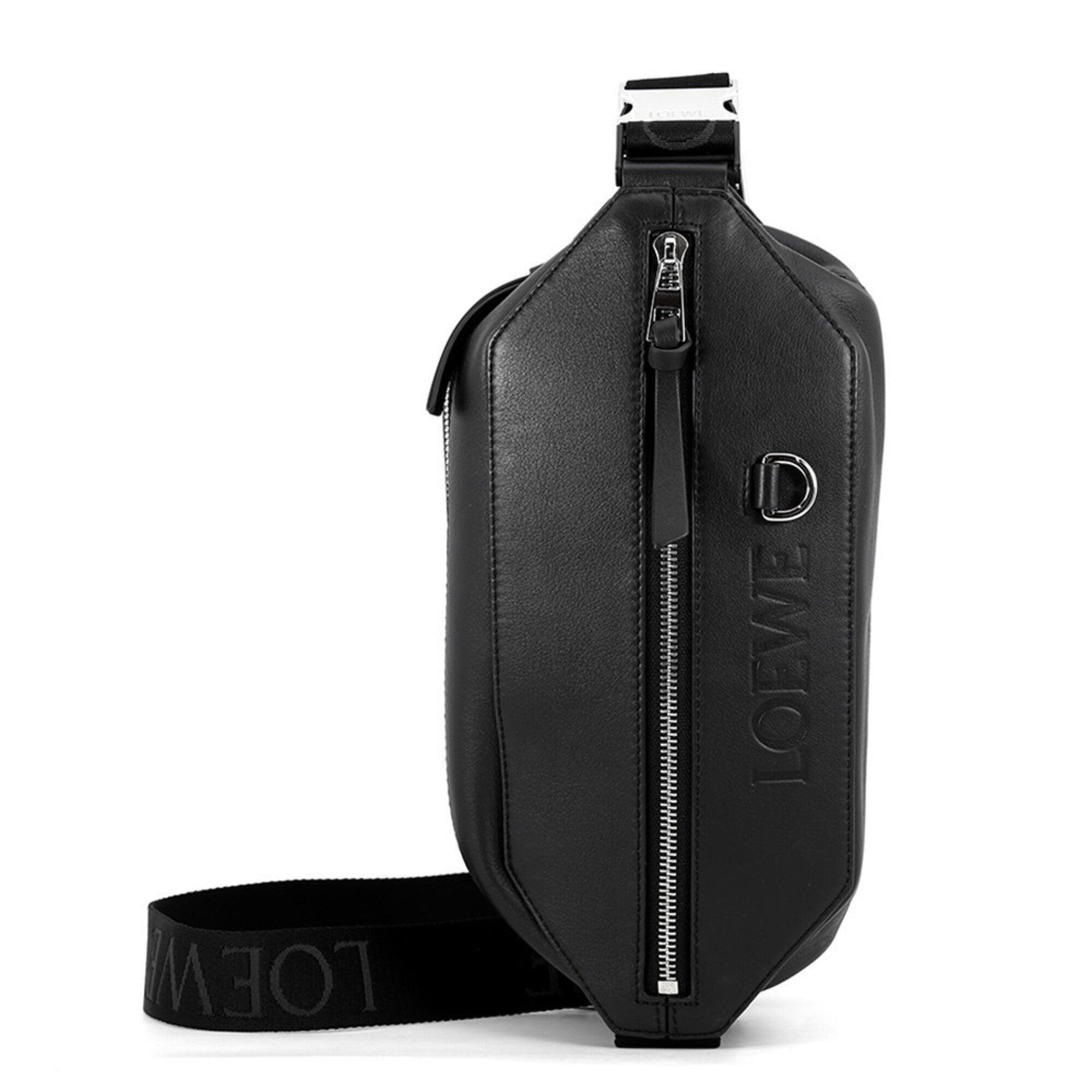 Loewe Black Leather Handbag Sling Bag (Pre-Owned)